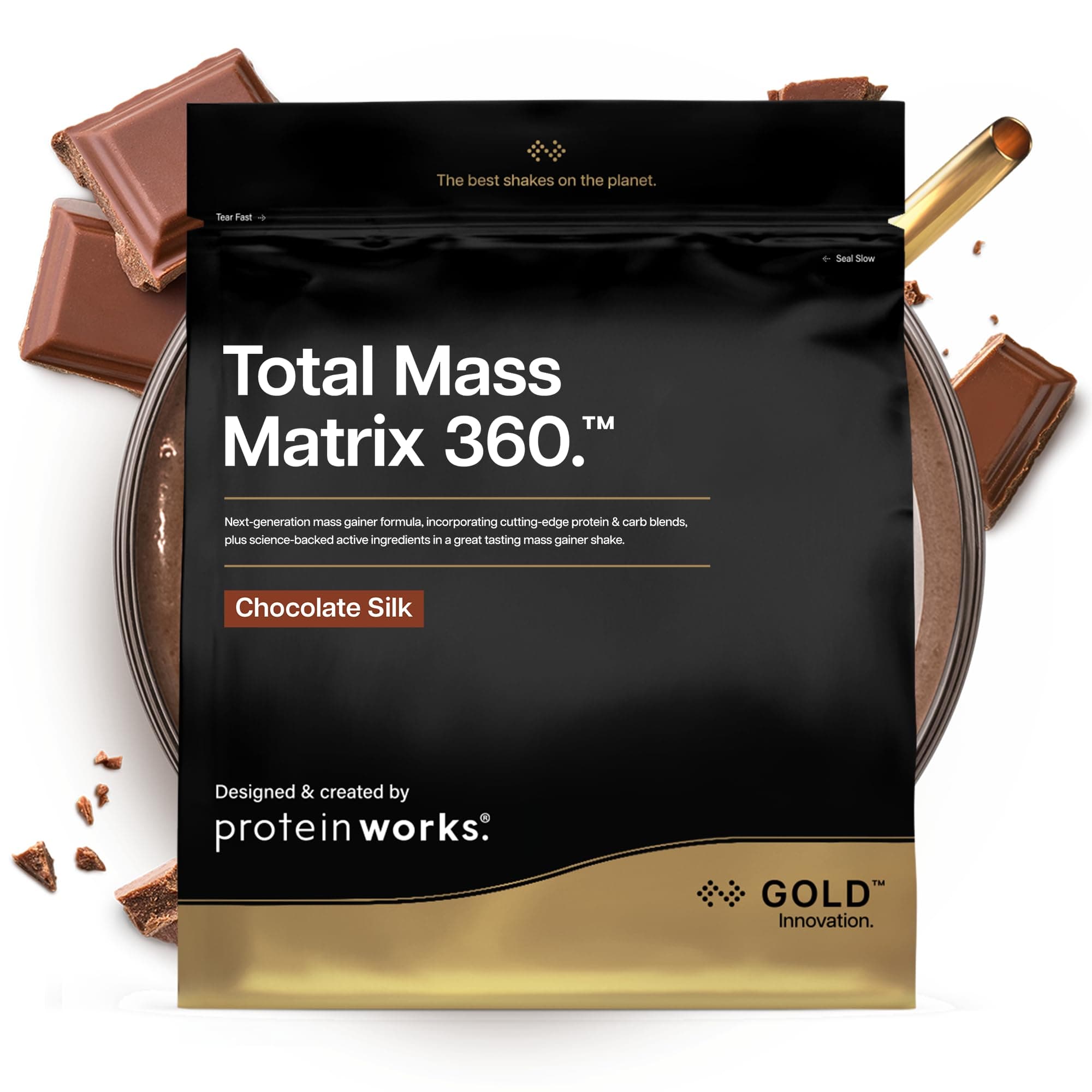 Protein Works | Total Mass Matrix 360 – GOLD Innovation, Tri-Protein-Mix, Mass Gainer, Proteinpulver mit Kreatin-Monohydrat, Glutamin & Vitamin‑Mineral-Mix, Chocolate Silk, 8 Portionen, 2.12kg Schokolade 2.12kg Angebot bei HelloDeals