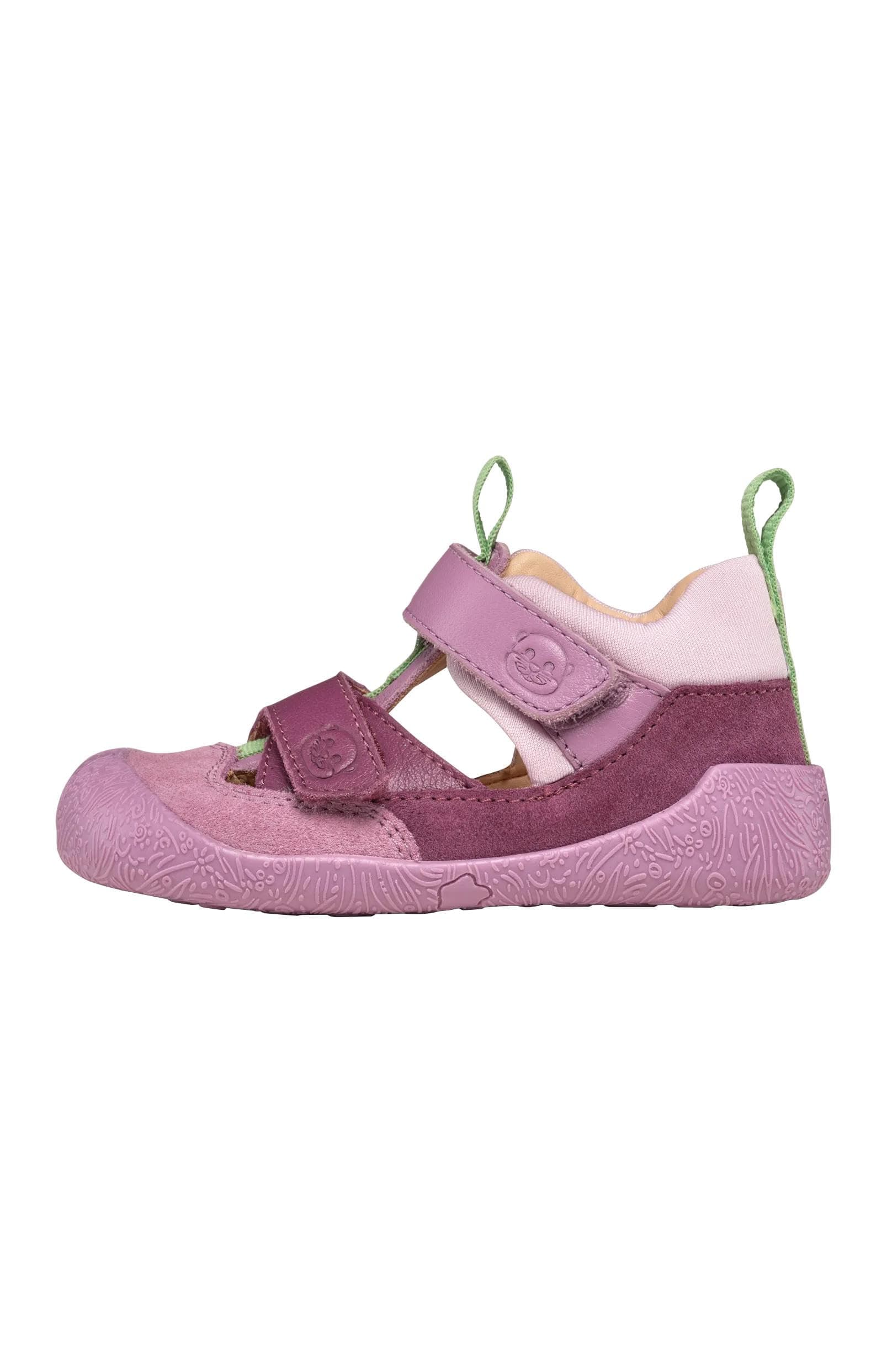 Affenzahn Lauflerner Sandale Leder Freely mit Klettverschlüssen, Flexibel, Atmungsaktiv, Leicht in Größe 19-26 22 EU Otter Lila Angebot bei HelloDeals