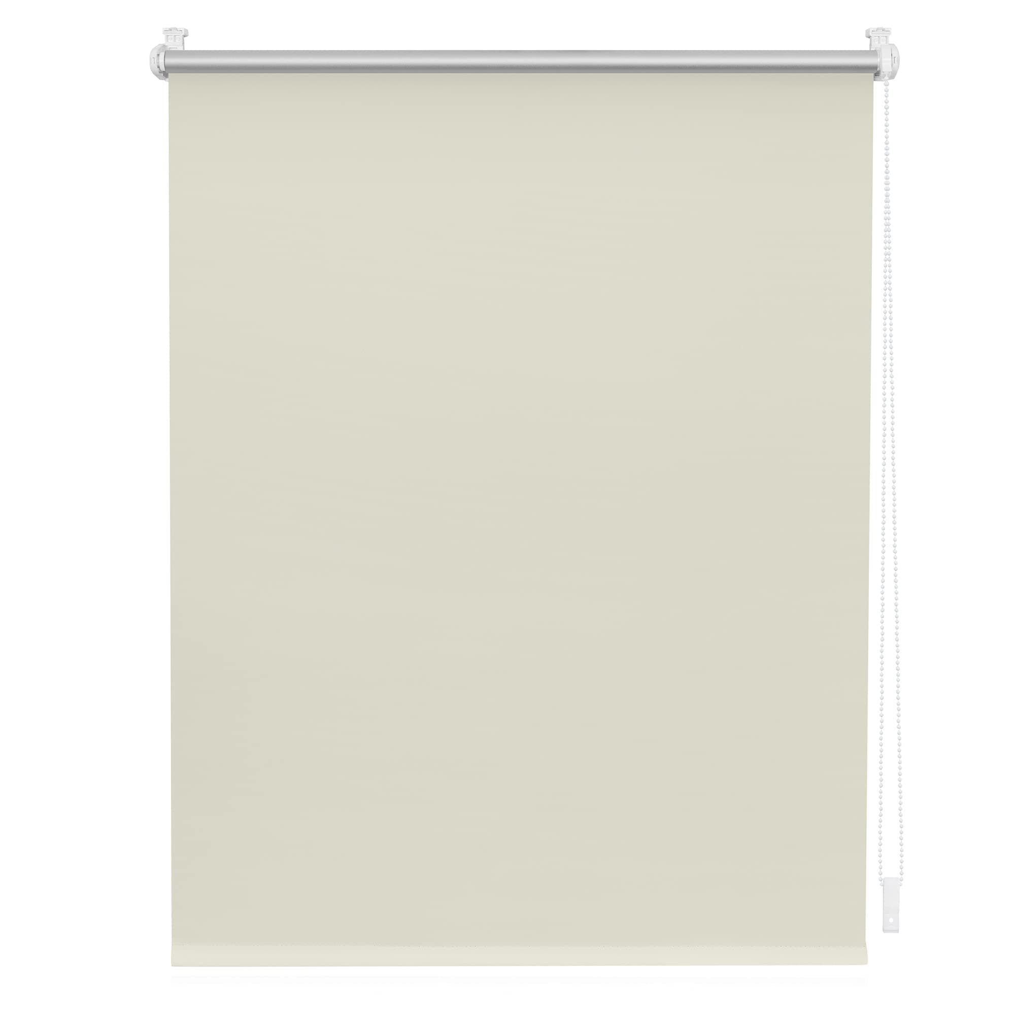 Lichtblick Thermorollo ohne Bohren, Klemmfix, Verdunklungsrollo, Hitzeschutz, Sichtschutz, Wandmontage, Deckenmontage, Rollo für Fenster und Türen 80 cm x 150 cm (B x L), Creme B80 x H150 cm Creme Angebot bei HelloDeals