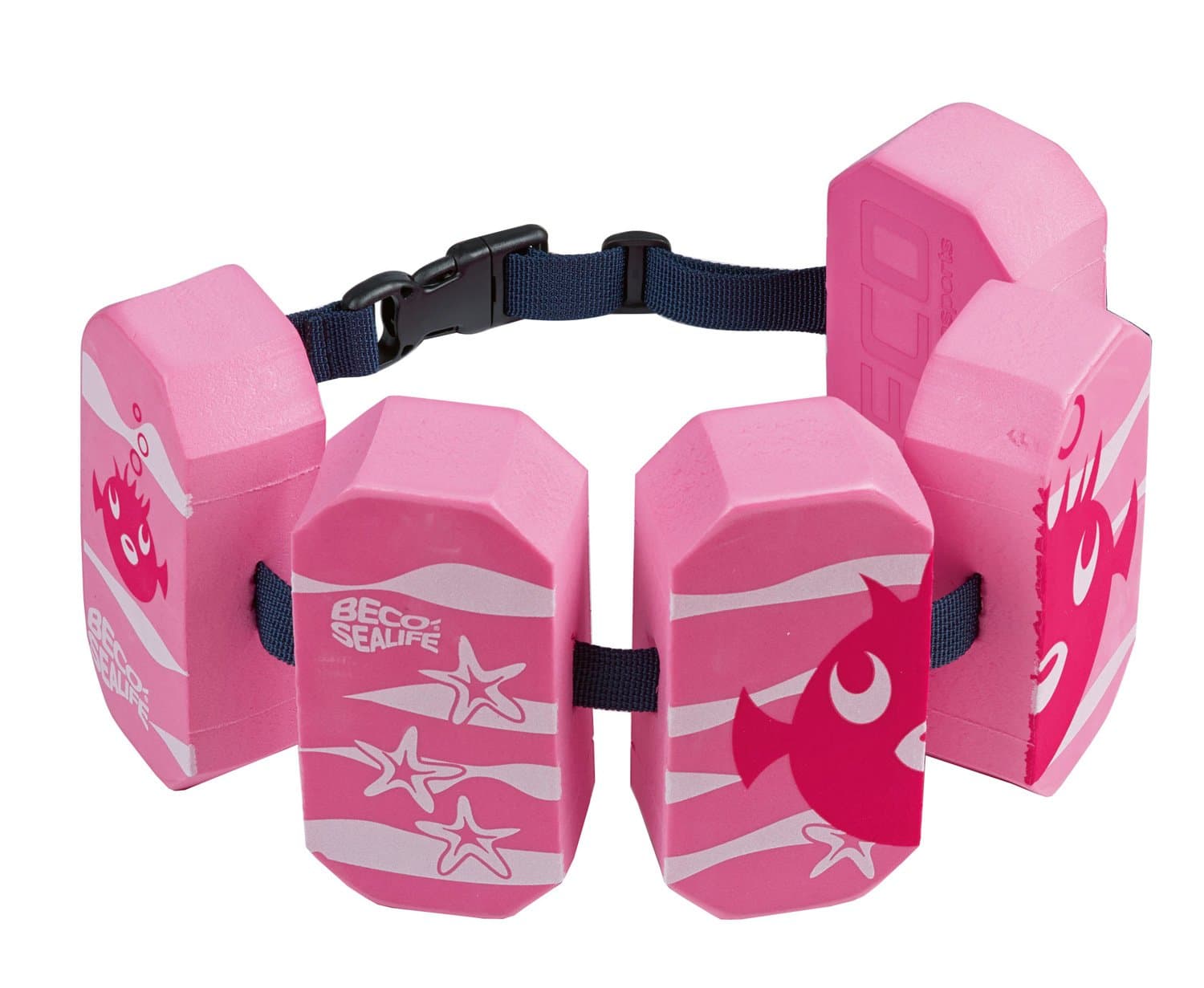 BECO Schwimmgürtel Kinder 3-6 Jahre, einstellbare Schwimmhilfe für Kinder mit 5 Blockelementen & Sicherheitsverschluss, Schwimmtrainer geeignet für 19-30 kg Pink Angebot bei HelloDeals