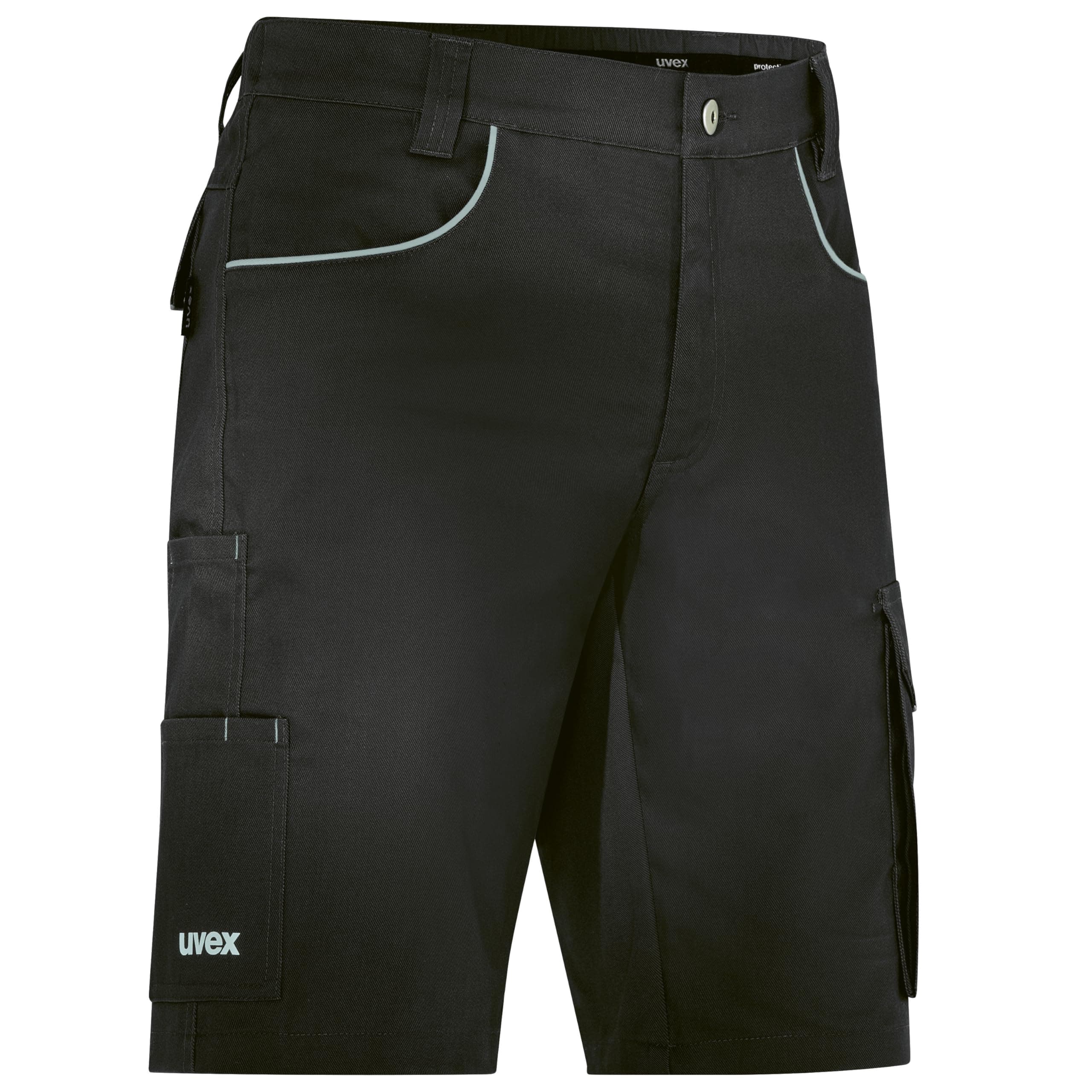 Uvex Tune-up Light Arbeitsshorts Herren – Leichter 2-Wege-Stretch - Bermuda 52 Kurz Schwarz/Reflektierend Angebot bei HelloDeals