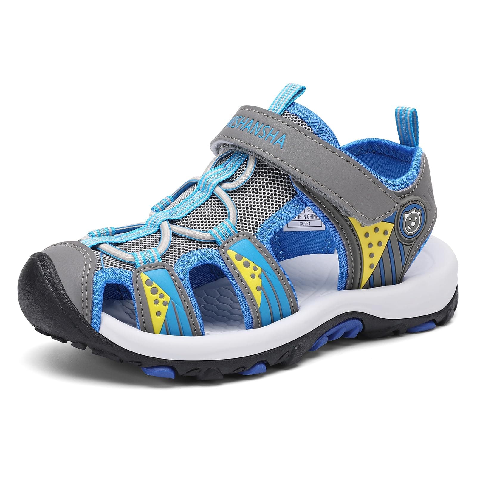 Mishansha Sandalen Jungen Trekkingsandalen Kinder Geschlossene Sommer Sandalen Gr.25-38 EU Grau 31 EU Angebot bei HelloDeals