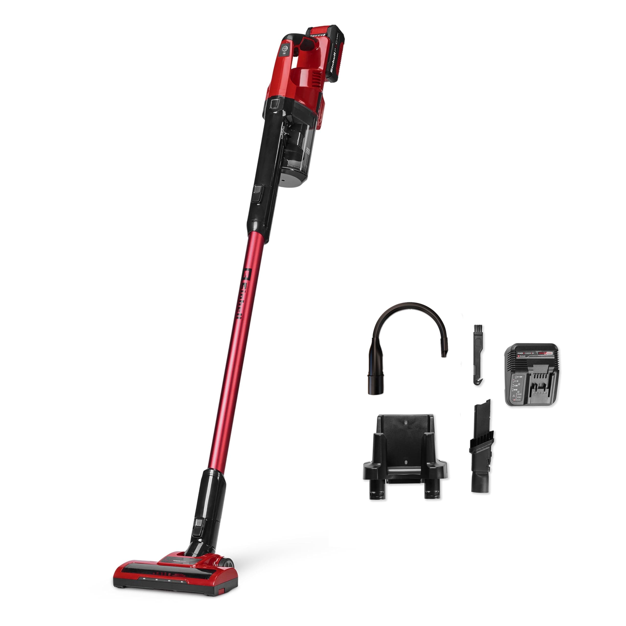 Einhell Volks-Akku-Stielstaubsauger TE-SV 18 Li (1x4,0Ah) PXC (18 V, beutellos, Zyklontechnologie, Boost-Modus, 3-Fach-Filtersystem, inkl. 4,0 Ah Akku und Zubehör) inkl. 4,0 Ah Akku und Ladegerät Angebot bei HelloDeals