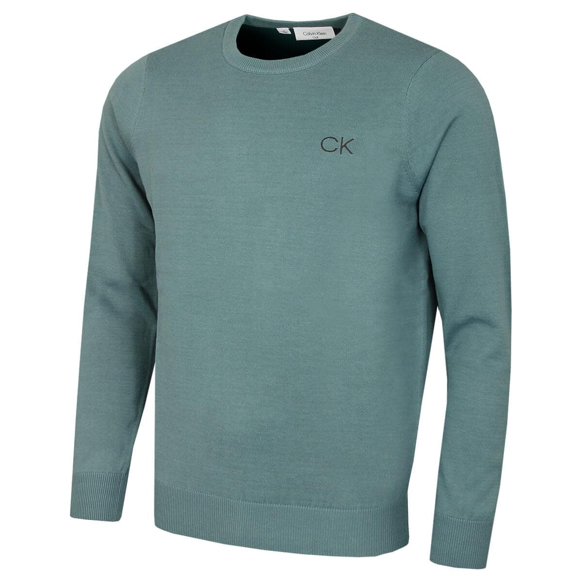 Calvin Klein Herren 2026 Golfpullover Rundhals Weich Leicht Atmungsaktiv L Salbei Angebot bei HelloDeals