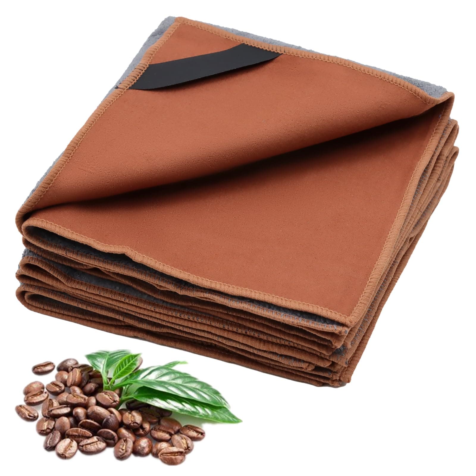 VEGCOO Barista Tuch Set, 4 Stück Mikrofasertücher, 30x30cm Doppelseitige Microfasertücher, Barista Zubehör für Reinigung der Dampflanze Siebträger, Kaffeemaschine Reinigungstuch, Saugstark Tücher Angebot bei HelloDeals