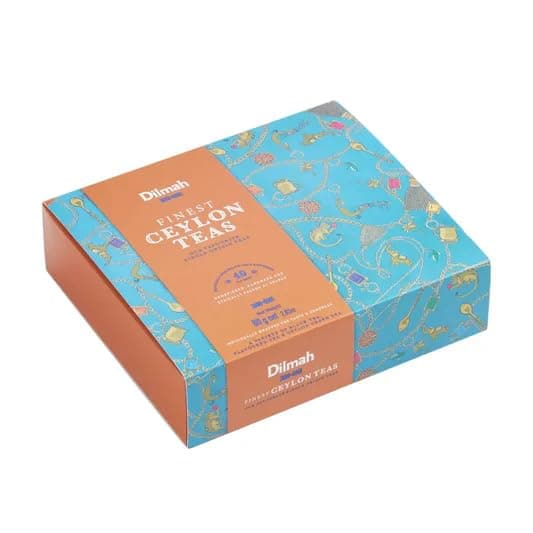 Dilmah Tee Geschenkset – 4 Ceylon-Teesorten im Teebox-Set – 40 Teebeutel – Frühstückstee, Earl Grey, Grüner Tee, Lychee & Ingwer Angebot bei HelloDeals