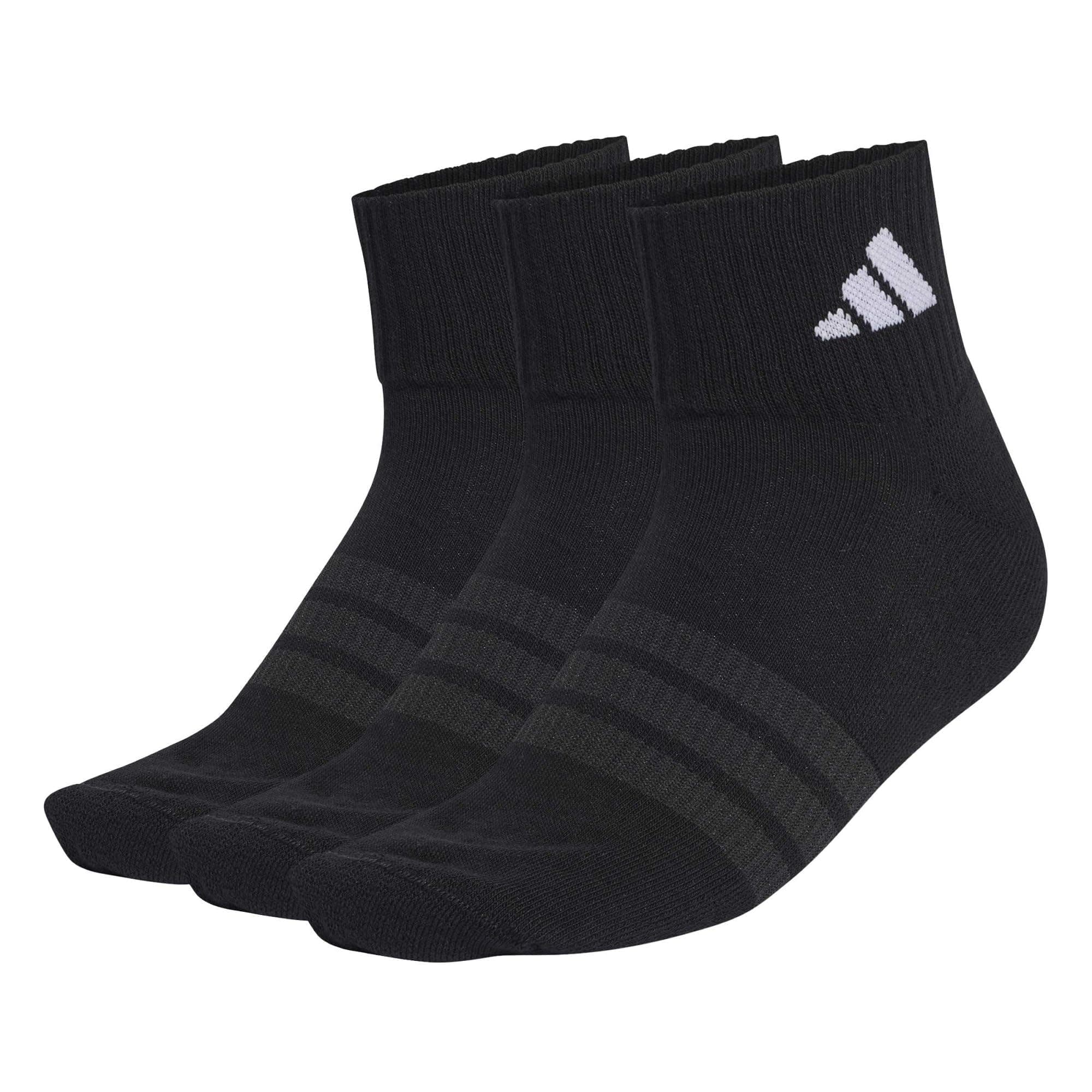 adidas Unisex CUSHIONED SPORTSWEAR ANKLE SOCKEN 3ER-PACK 43-45 black/black/white Angebot bei HelloDeals