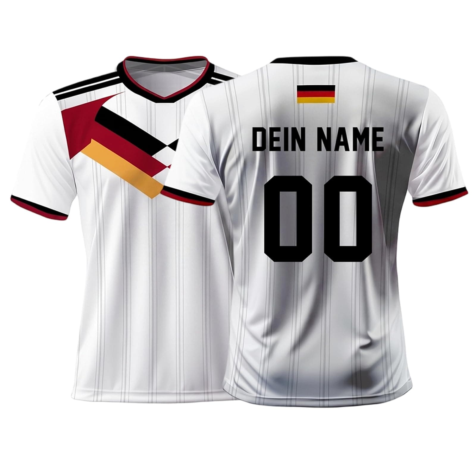 WM 2026 Fußball Trikot für Herren/Kinder, Deutschland Trikot Kinder, Personalisiert mit Eigenem Namen/Nummer, 2026 Fussball Training Trainingsanzug Set, Benutzerdefiniert Geschenke A04-oberteil L Angebot bei HelloDeals