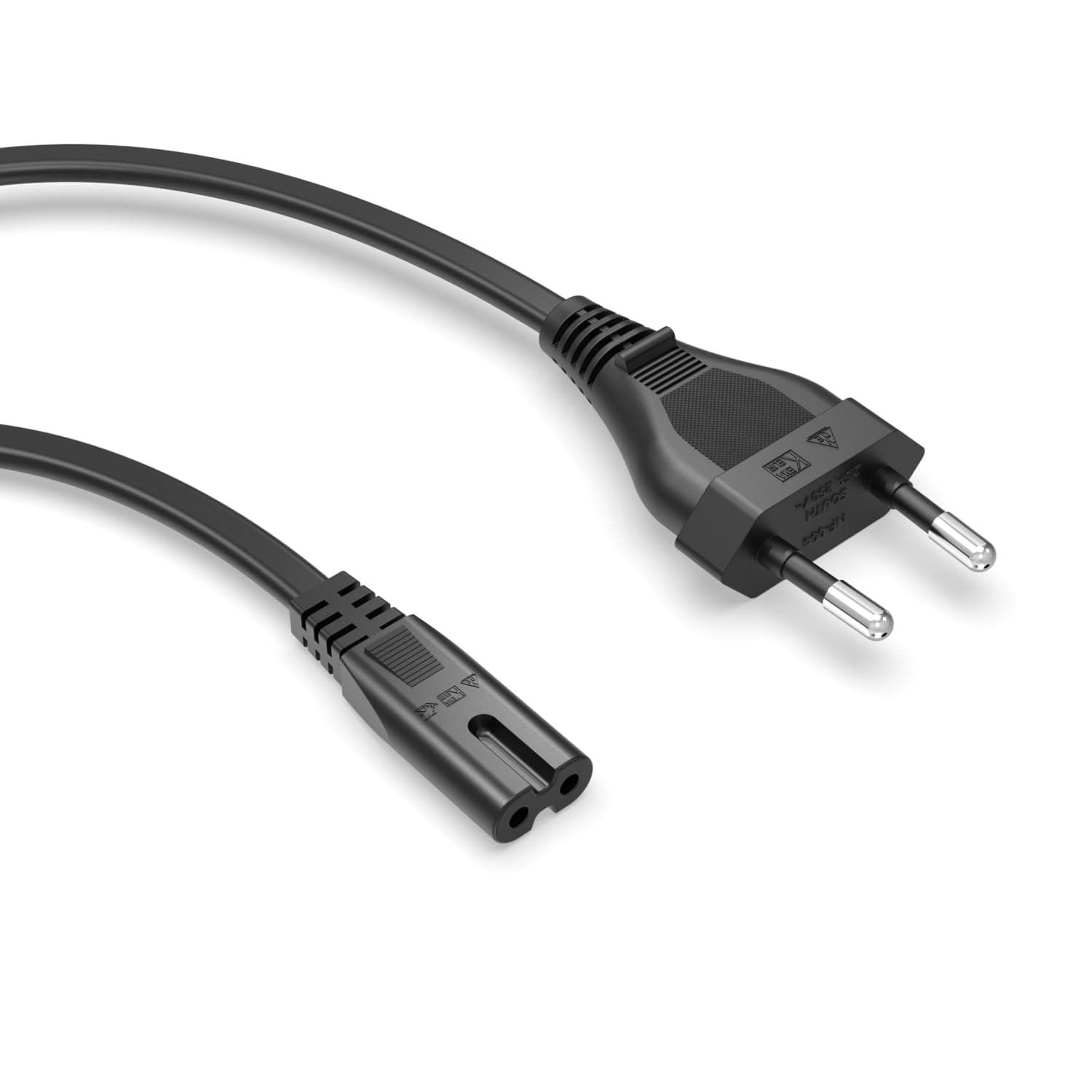 Superer 2 M Netzkabel Stromkabel C7 Figure 8 – Eurostecker Typ C, 2-Polig IEC, Kompatibel mit PS5 PS4 PS3, Xbox Series X/S, TV Fernseher, Drucker – Schwarz 2,0 M Angebot bei HelloDeals