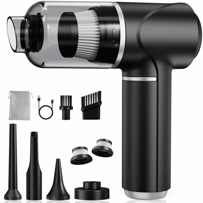 Handstaubsauger Akku Kabellos 30kPa - Mini Auto Staubsauger mit Bürstenloser Motor Stark Autostaubsauger Handsauger für Autos, Büros, Schlafzimmer, Küche, Wohnzimmer (Optimiert) Angebot bei HelloDeals