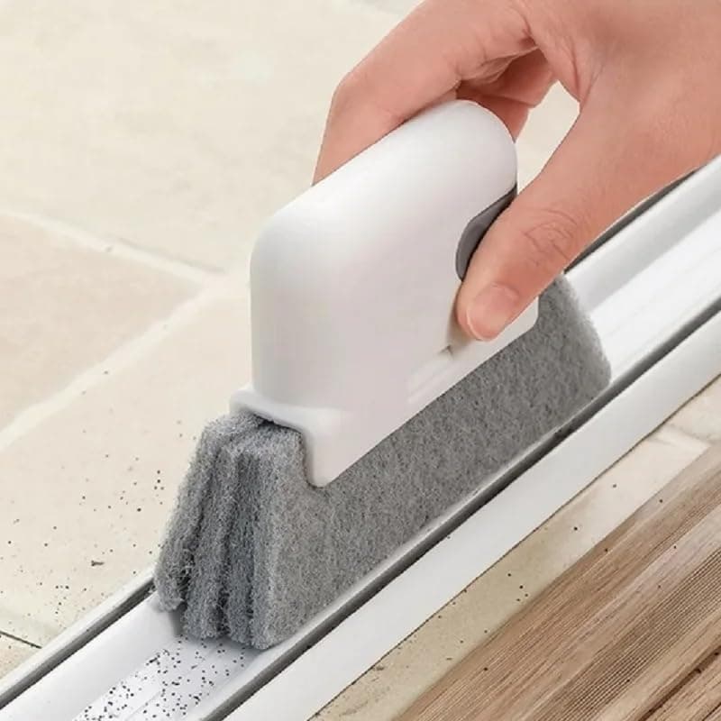Fortschrittlicher Fensterschienenreiniger und Bürste – entfernt Wasserflecken, Schmutz und Dreck für Funkelnde Häuser und Küchen Gelb Angebot bei HelloDeals