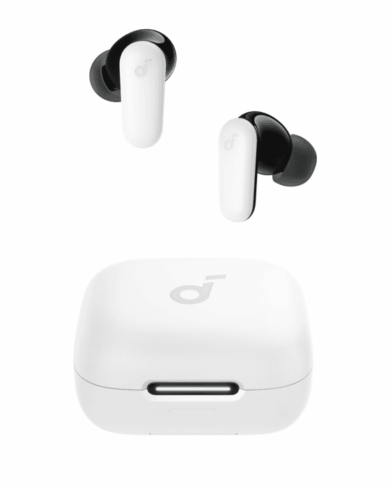 soundcore Anker P30i Kabellose Ohrhörer mit lauter und intelligenter Geräuschunterdrückung, kraftvollem Bass, 45 Stunden Spielzeit, 2-in-1-Schutzhülle und Smartphone-Halterung, IP54, Bluetooth 5.4 Weiß Angebot bei HelloDeals