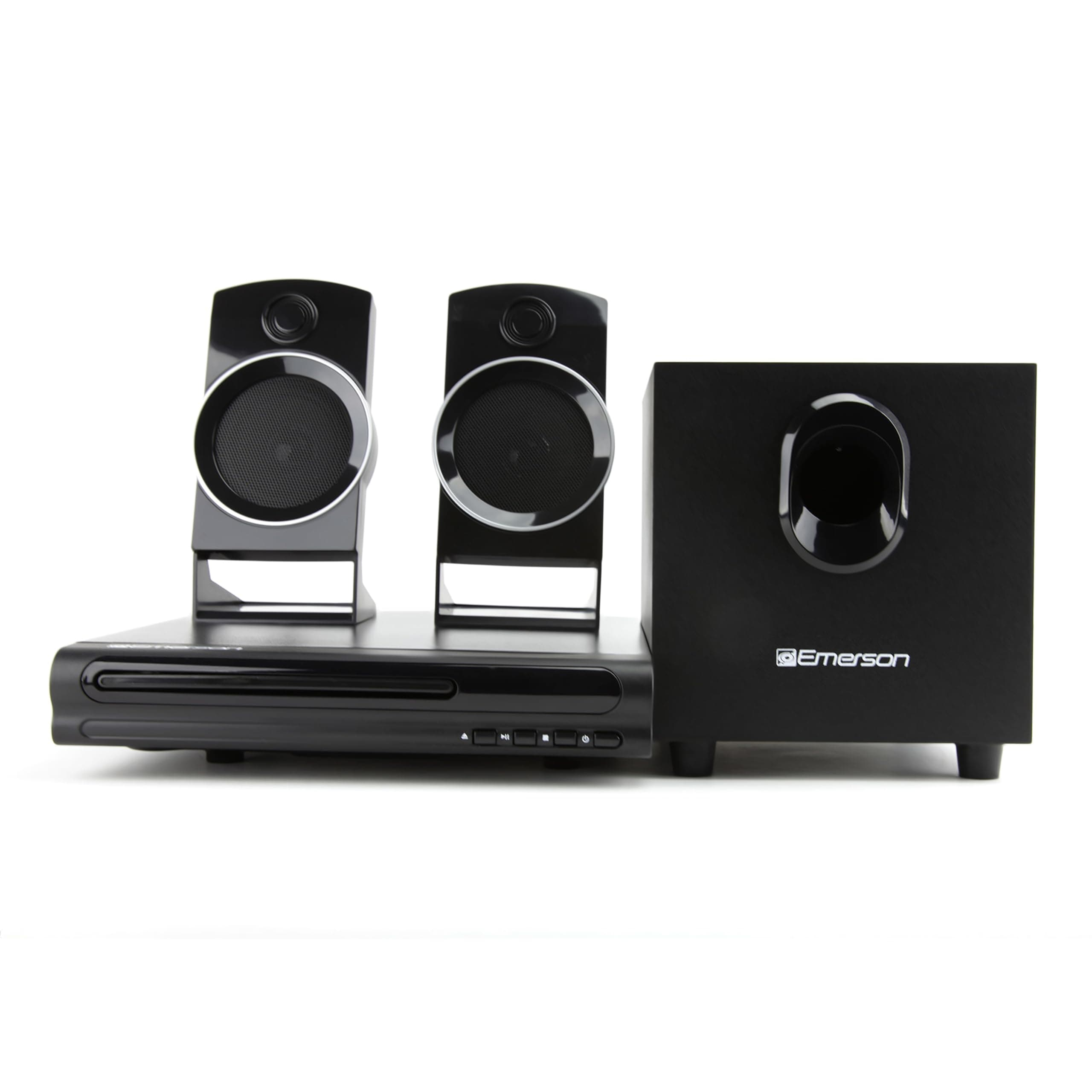 Emerson Ed-8050 2.1-Kanal-Heimkino-DVD-Player Und Surround-Sound-System Mit Subwoofer, HDMI-Ausgang, USB-Wiedergabe Zwei Lautsprechern Ideal Für Immersives Film- Musikerlebnis Angebot bei HelloDeals