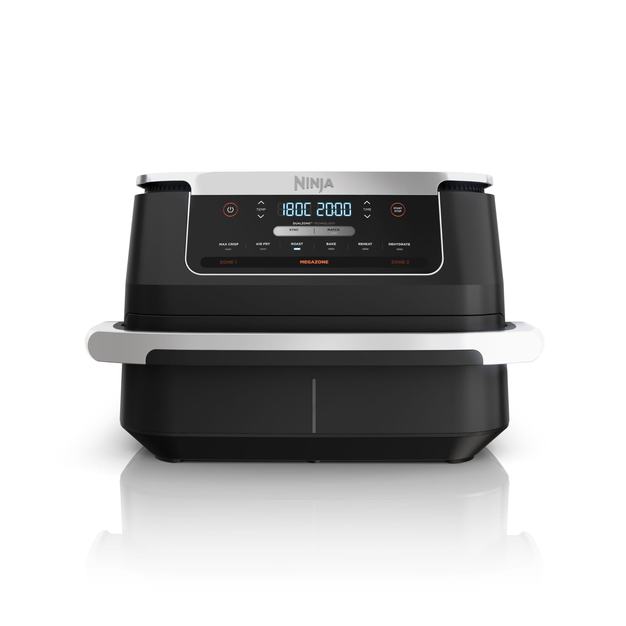 Ninja FlexDrawer Heißluftfritteuse (6 Liter), Schwarz. Dual Zone Air Fryer, große Schublade, 6-in-1, ohne Öl, heißluft-frittieren, braten, backen, Max Crisp, Antihaft spülmaschinenfeste Teile, AF550EU 6.6 L Angebot bei HelloDeals