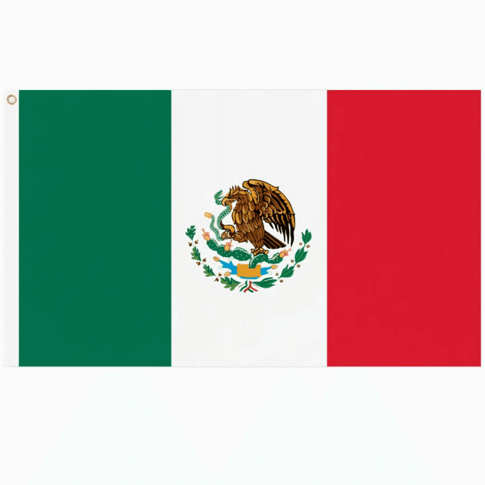 Groß Mexiko Flagge 90 x 150 cm für 2026 WM, 1 Stück Mexikanische Fahne Leuchtenden Farben mit Messing-Ösen, Mexiko Flag für Eurovision Olympische Balkon Garten Draußen und Drinnen Deko 150 x 90cm - 1Stück Mexiko Flagge Angebot bei HelloDeals