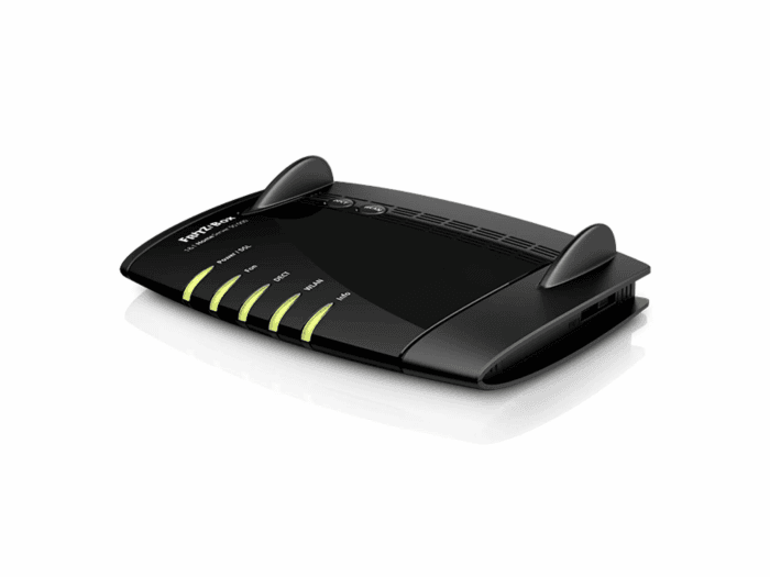 AVM FRITZ!Box 7490 WLAN AC + N Router (VDSL/ADSL, 1.300 Mbit/s (5 GHz), 450 Mbit/s (2,4 GHz), DECT-Basis, Media Server) Schwarz - Sunrise Edition (Generalüberholt) Angebot bei HelloDeals