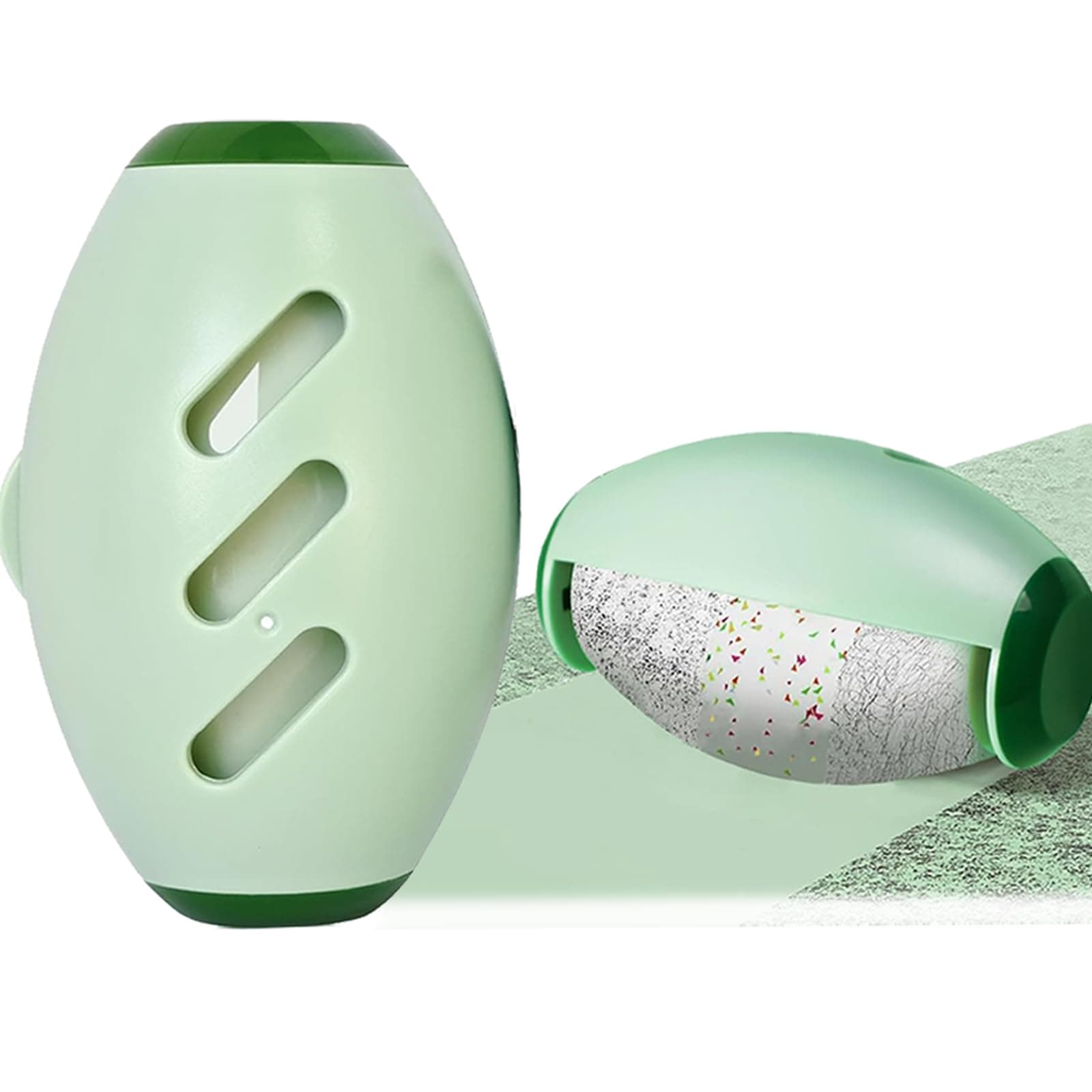 Wiederverwendbare Fusselrollen,Fusselentferner 2025 Neuestes Tierhaarentferner Fusselrolle Waschbare Klebrige Gel Fusselrolle Ball für Haustier Haar für Kleidung,Reisen,Haus (Grün) Angebot bei HelloDeals