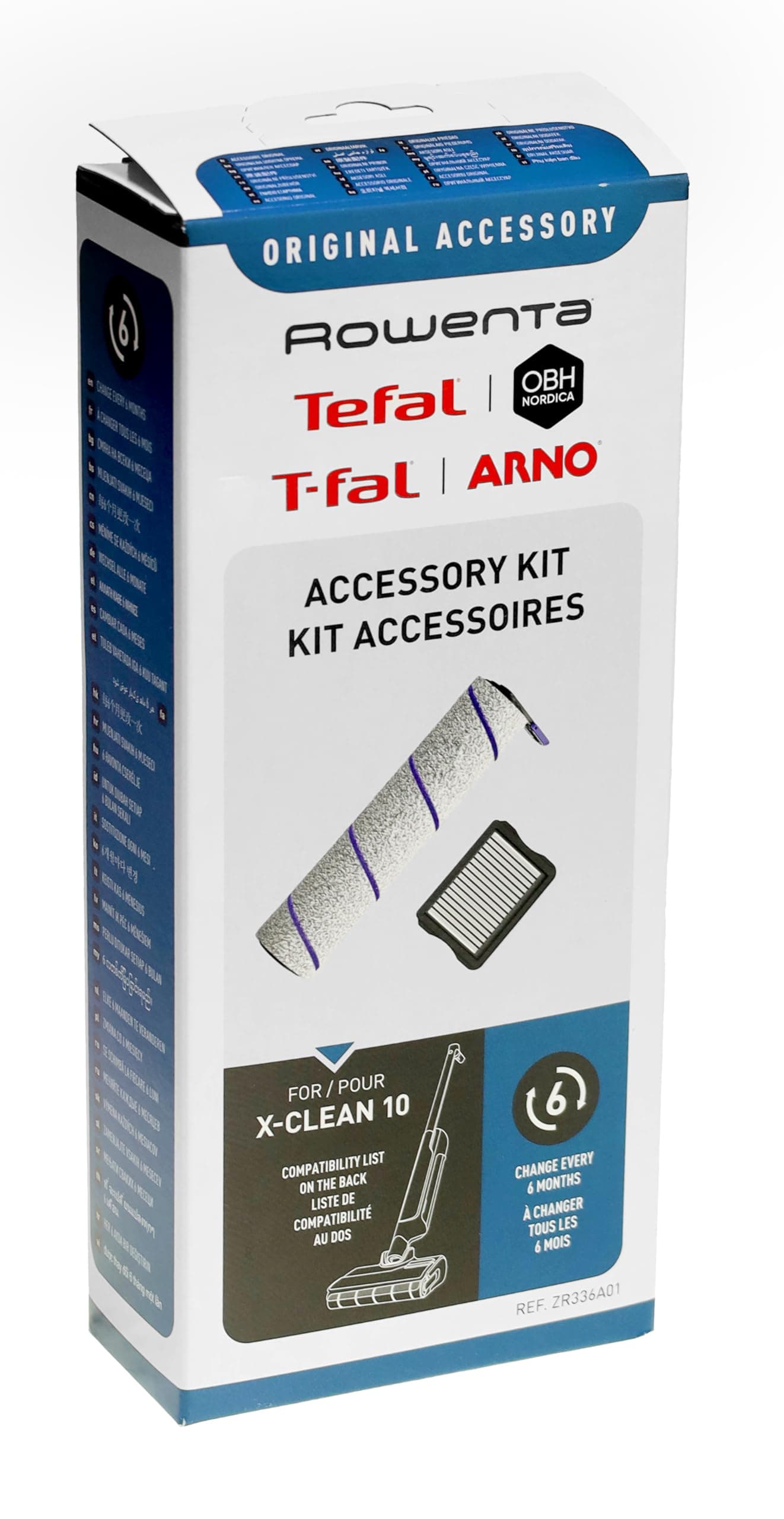 Filter + Bürste ZR336A01 kompatibel mit/Ersatzteil für Rowenta GZ7035 X-Clean 10 Nass-Trockensauger, Bunt Angebot bei HelloDeals