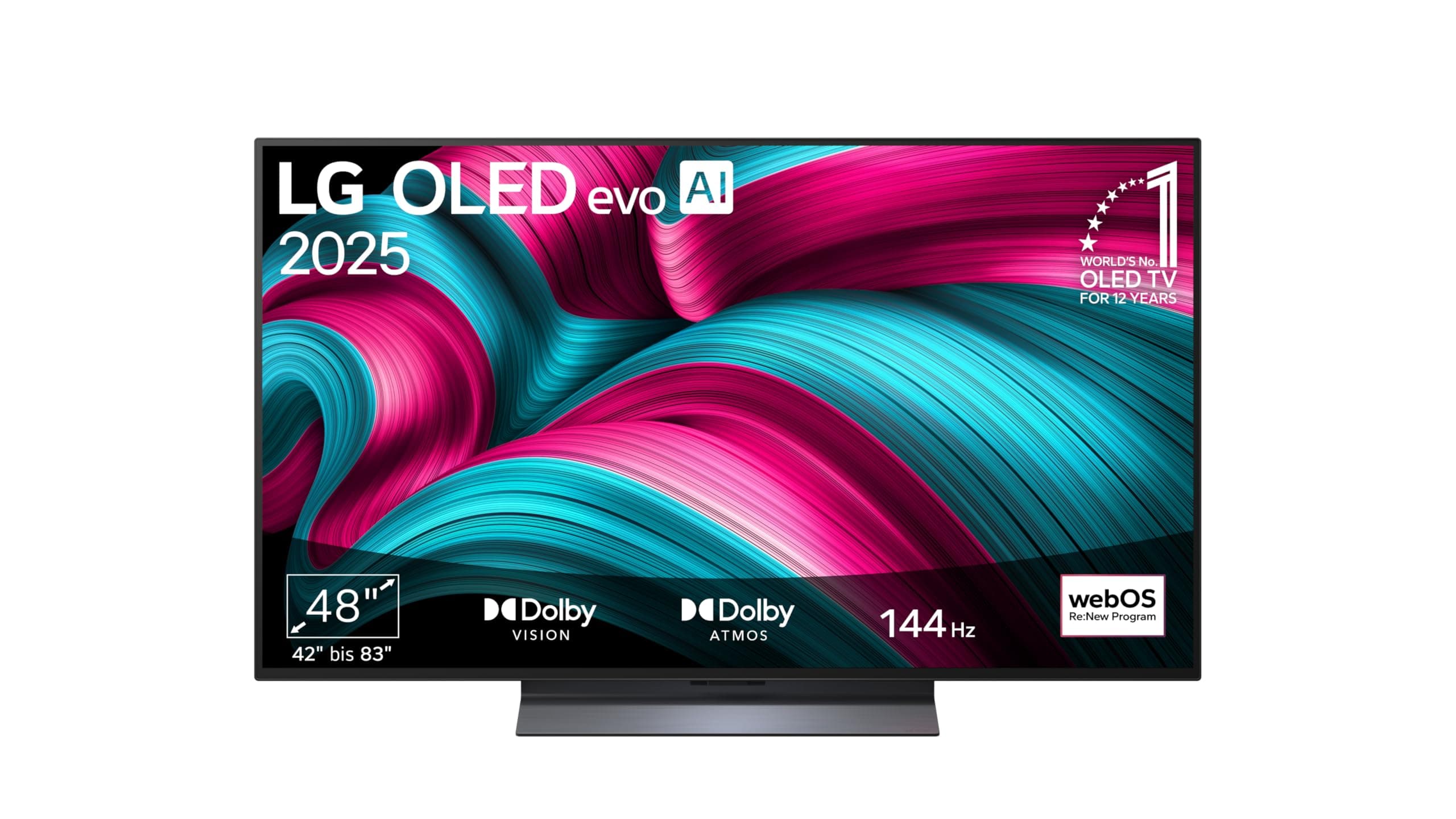 LG OLED48C5ELB, 48 Zoll (121 cm), 4K OLED evo AI TV, α9 Gen8 Prozessor, webOS 25, 120Hz (VRR bis zu 144Hz), Modelljahr 2025 Angebot bei HelloDeals