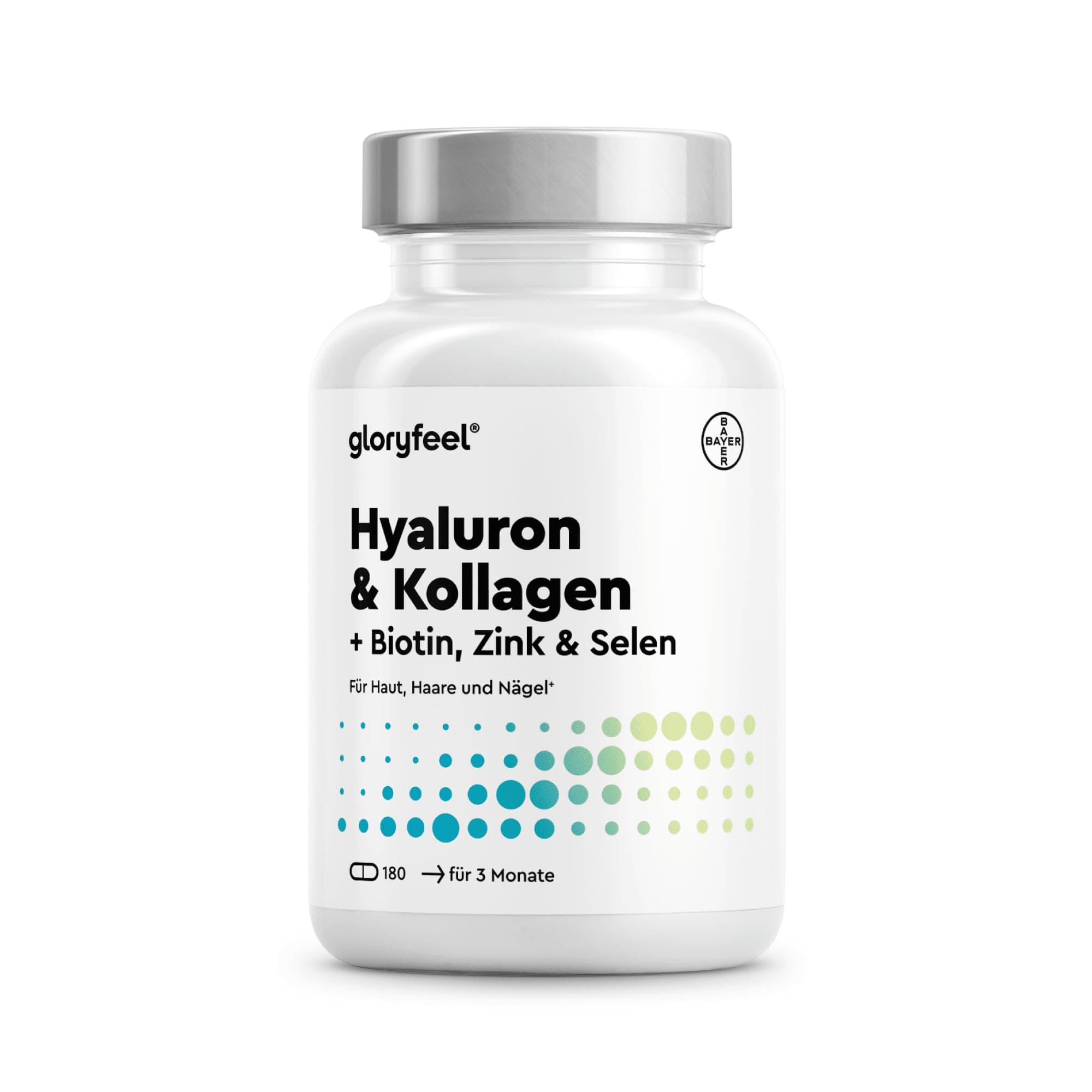 Hyaluronsäure + Kollagen 180 Kapseln - mit Biotin, Vitamin C, Zink, Selen & Silizium - für Haut, Haare, Nägel* - laborgeprüft & in Deutschland entwickelt Angebot bei HelloDeals