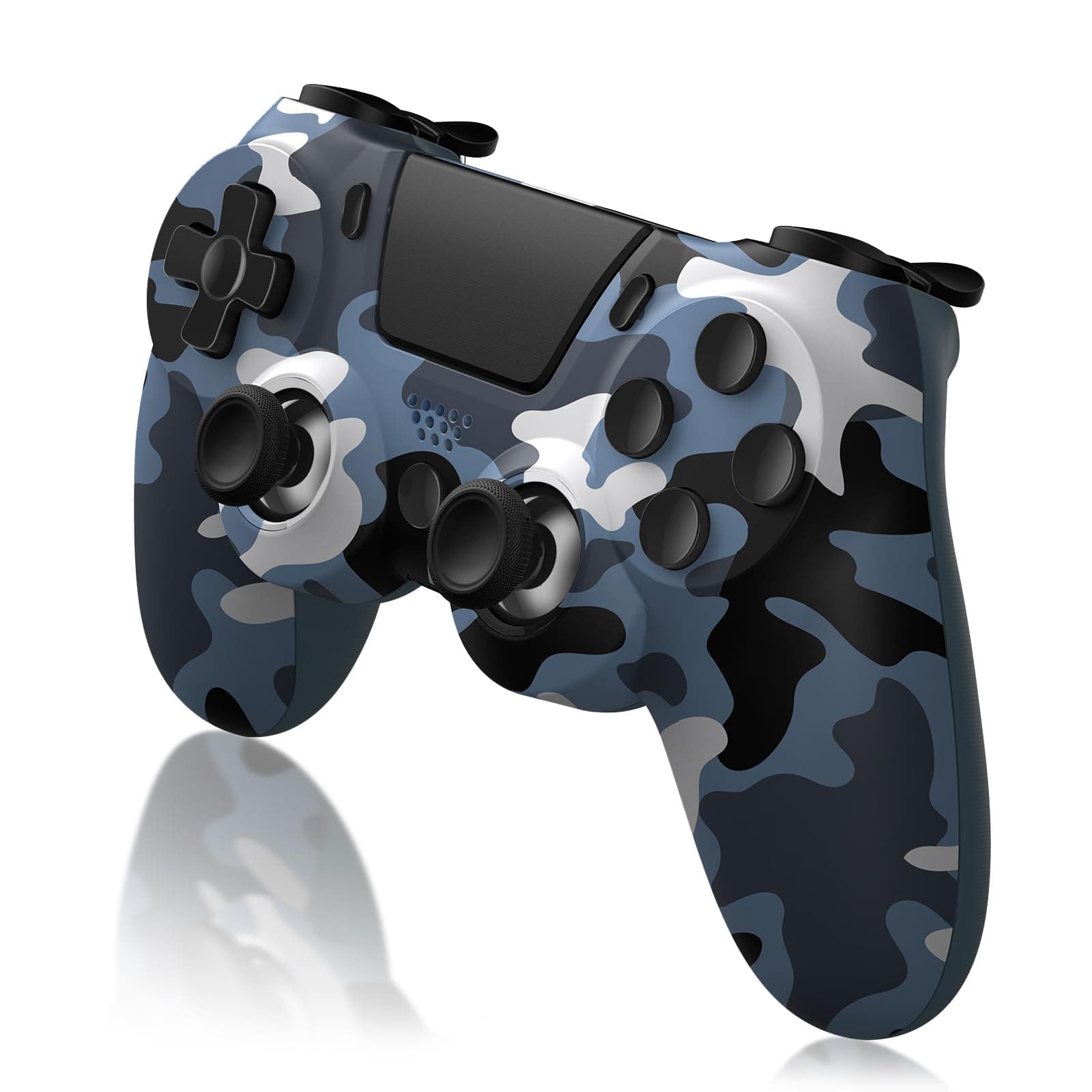 ancihdgm Wireless Controller for PS4, Game Controller kompatibel mit PS4/Pro/Slim/PC/PS3/Android/IOS Gamepad mit Dual Vibration/6-Achsen-Gyro-Sensor/Touchpanel/Kopfhörerbuchse Blau Angebot bei HelloDeals