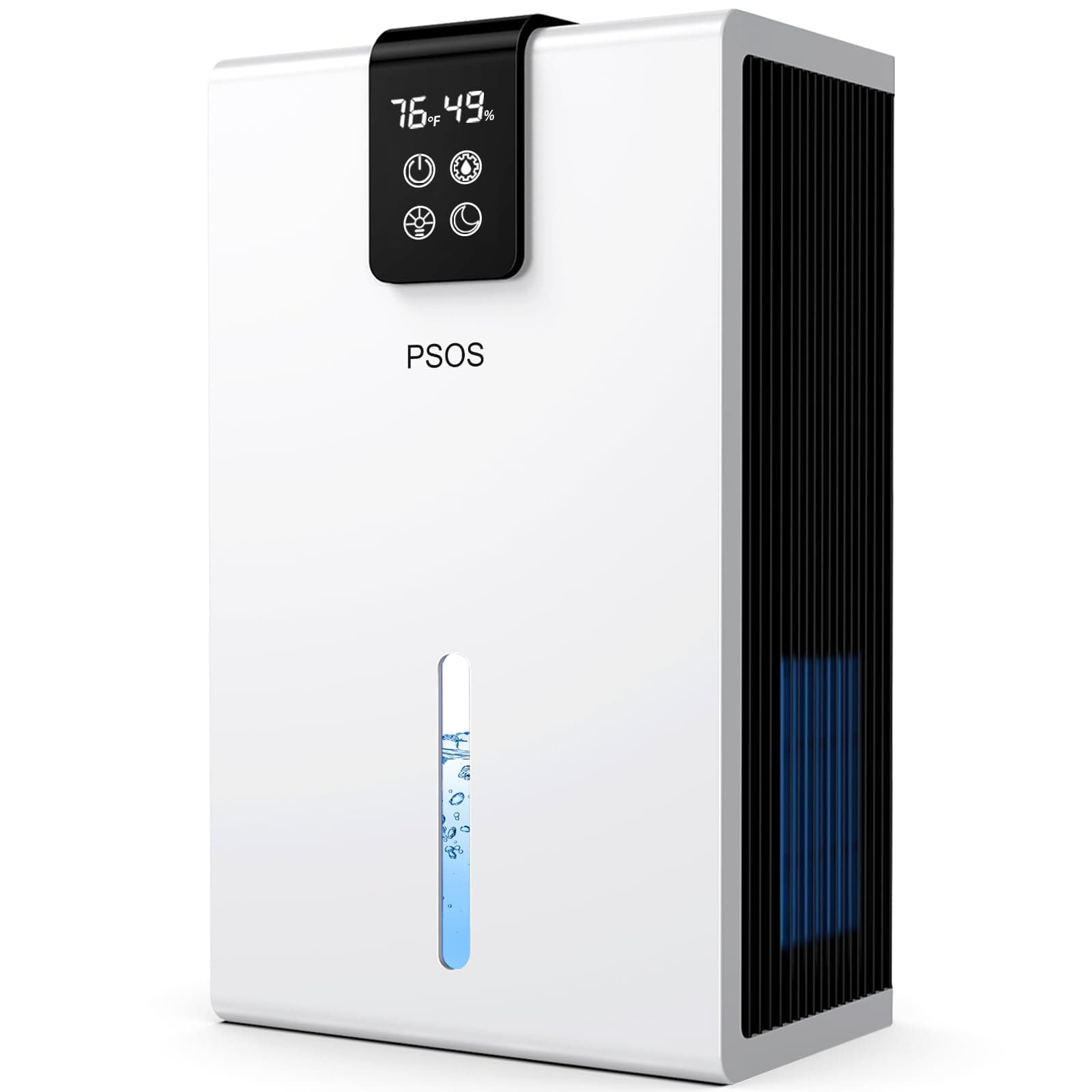 PSOS Luftentfeuchter, 2800ML Elektrischer Luftentfeuchter mit Ultra-Leise Automatischer Abschaltung, 7 Farben Licht Entfeuchter für Keller Badezimmer, Raumentfeuchter Dehumidifier für Schlafzimmer Weiß Angebot bei HelloDeals