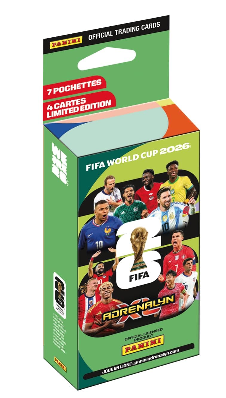 Panini FIFA Weltmeisterschaft 2026 Trading Cards Spiel Blister 7 Packungen + 4 Karten Limitierte Auflage Angebot bei HelloDeals