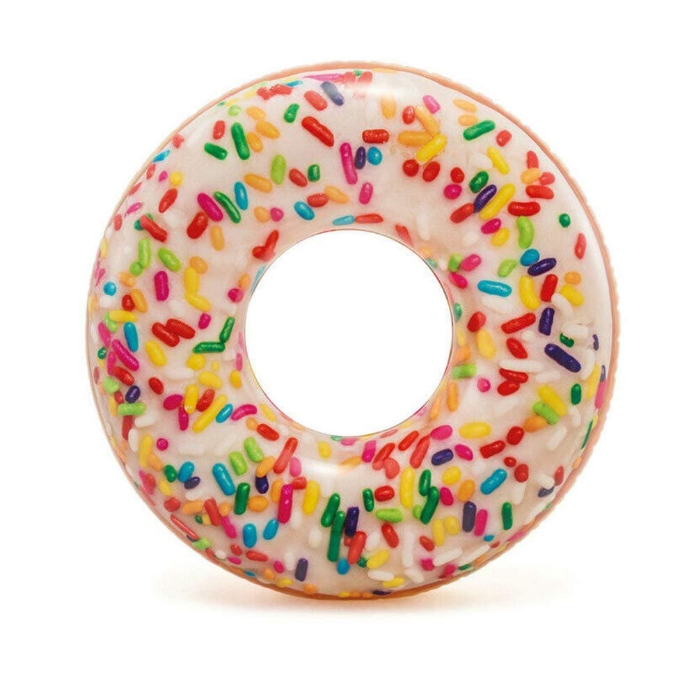 Intex 56263NP Luftmatratze Schwimmreifen aufblasbar "Sprinkle Donut" , 99 x 25 cm, 114 cm Einheitsgröße Bunte Zucker Angebot bei HelloDeals