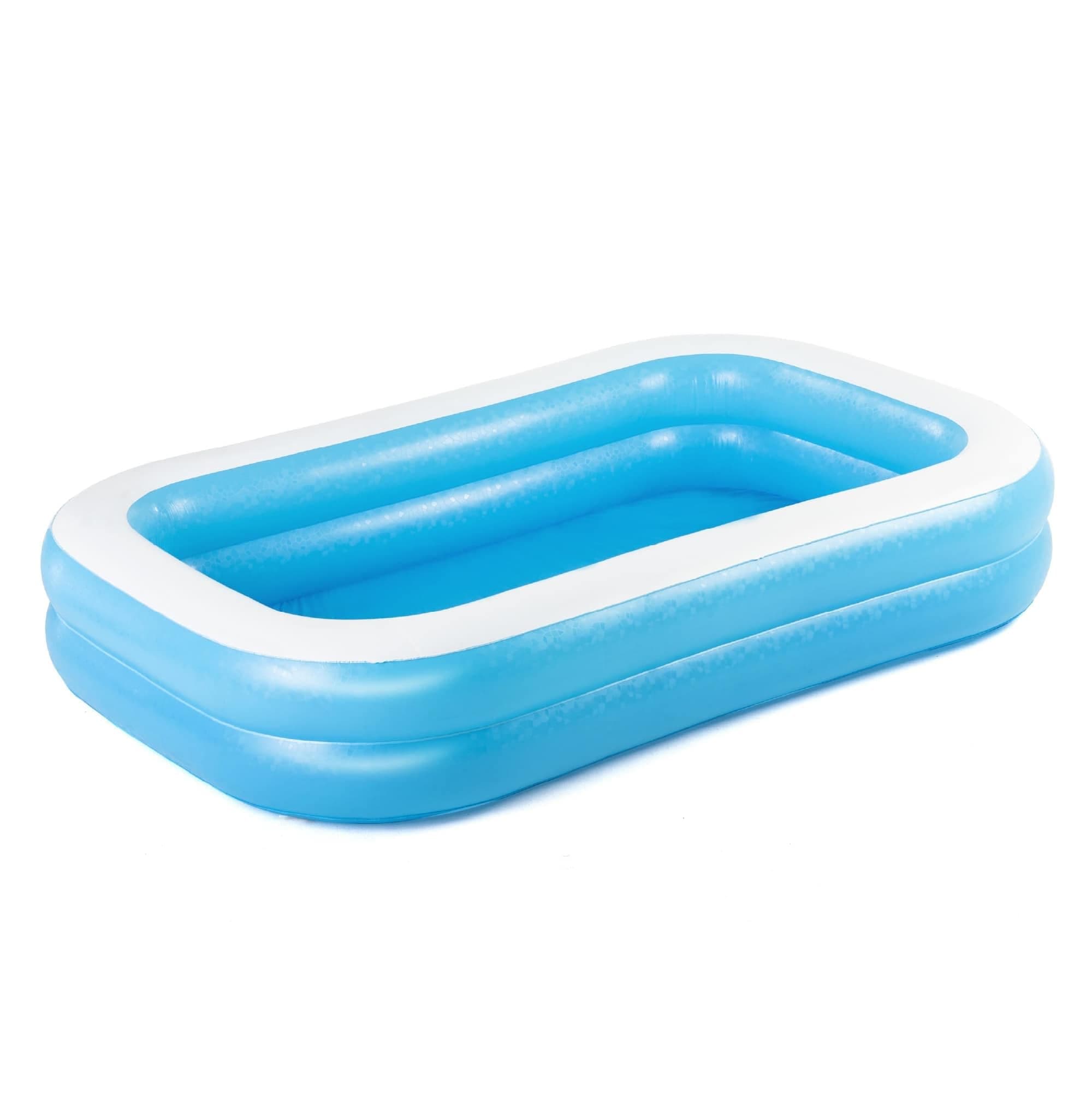Bestway 54006 - Planschbecken 262x175x50cm Blue Rectangular Family Pool 262 x 175 x 51 cm Pool Angebot bei HelloDeals