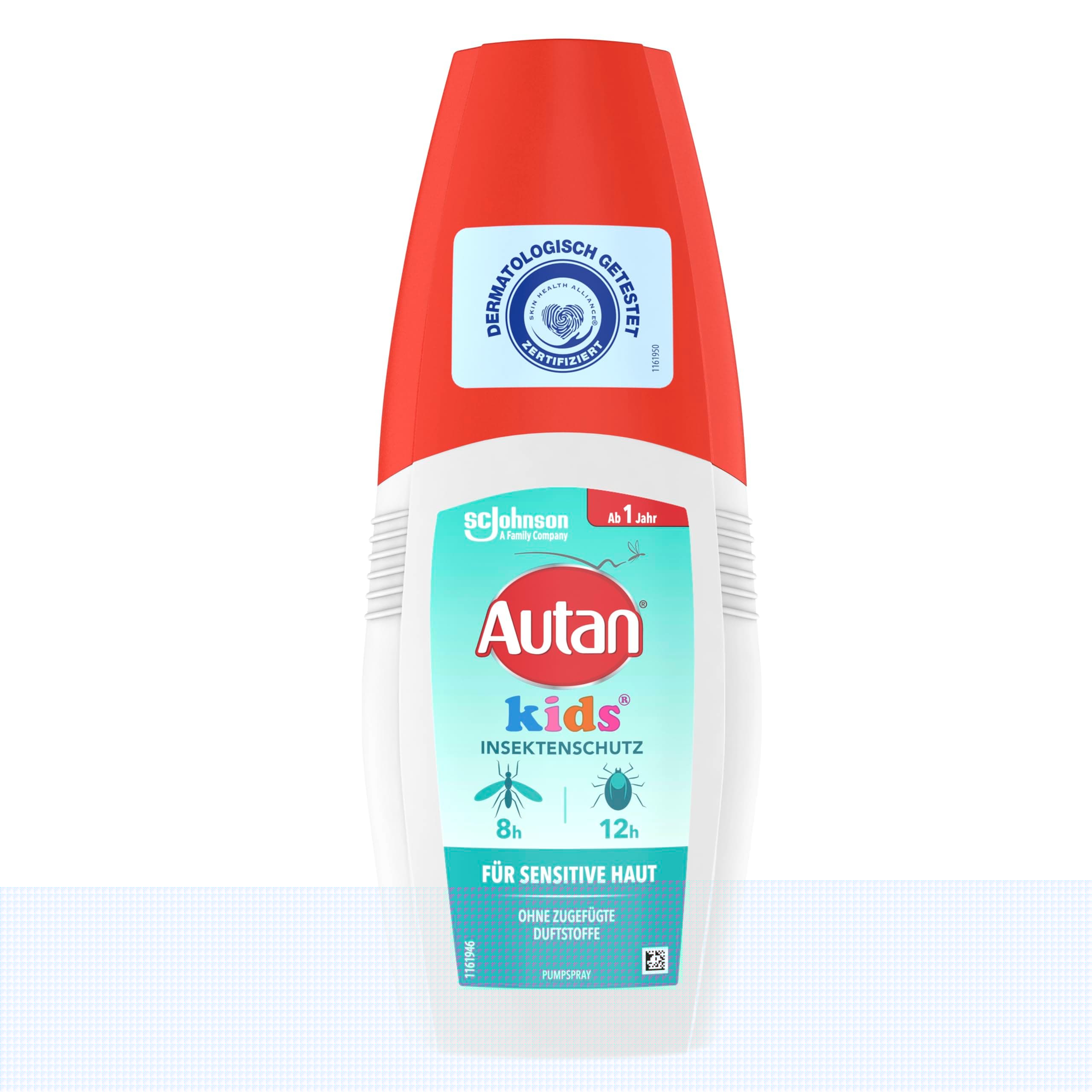 Autan Kids Pumpspray, Effektiver Insektenschutz gegen Mücken und Zecken, Mückenschutz, Travel Essentials, 1er Pack, 100 ml Angebot bei HelloDeals