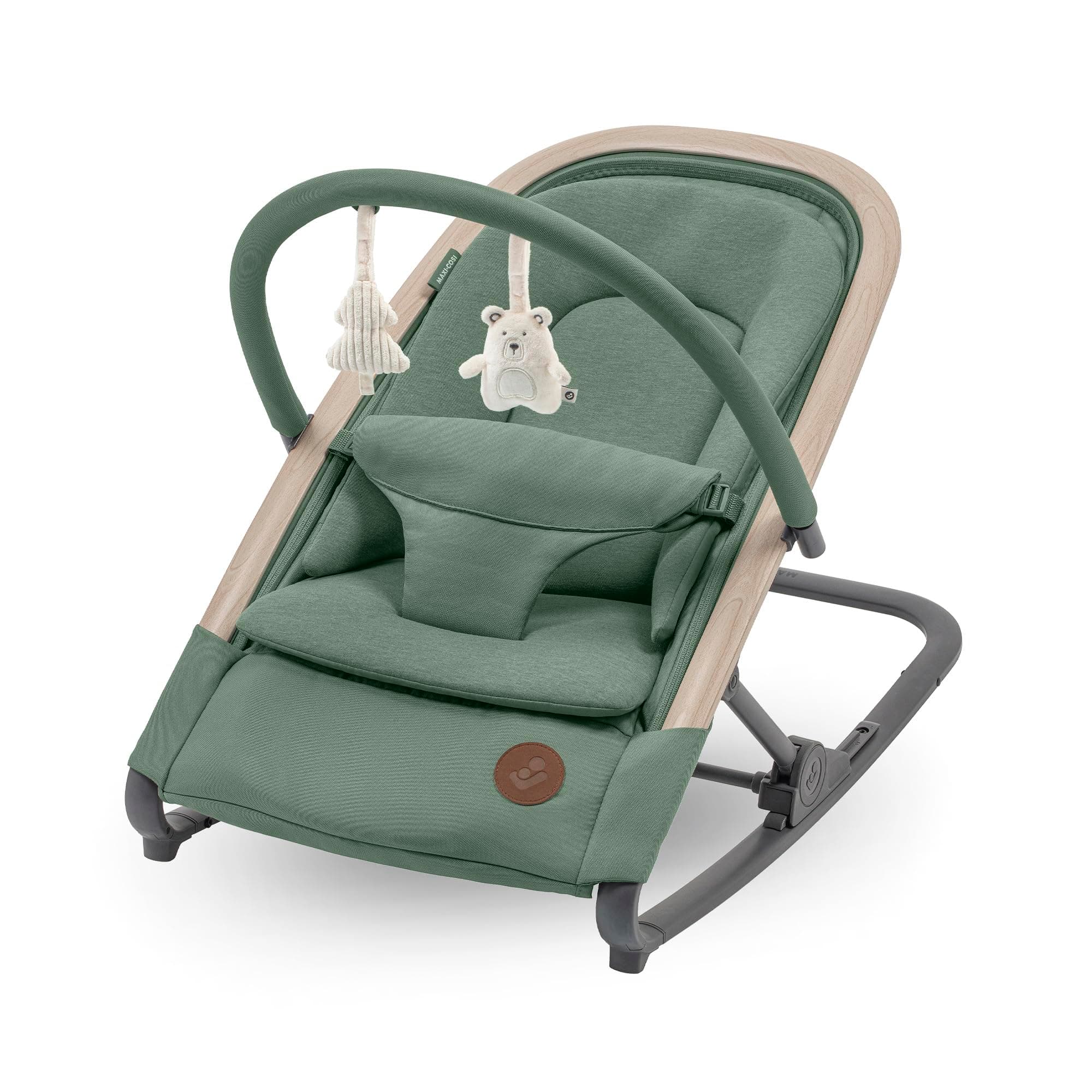 Maxi-Cosi Kori 2-in-1-Babywippe mit Spielzeugbogen, 0–2 Jahre, bis zu 15 kg, Easy-in-Gurt, leicht und kompakt, Eco Care, Beyond Green Angebot bei HelloDeals
