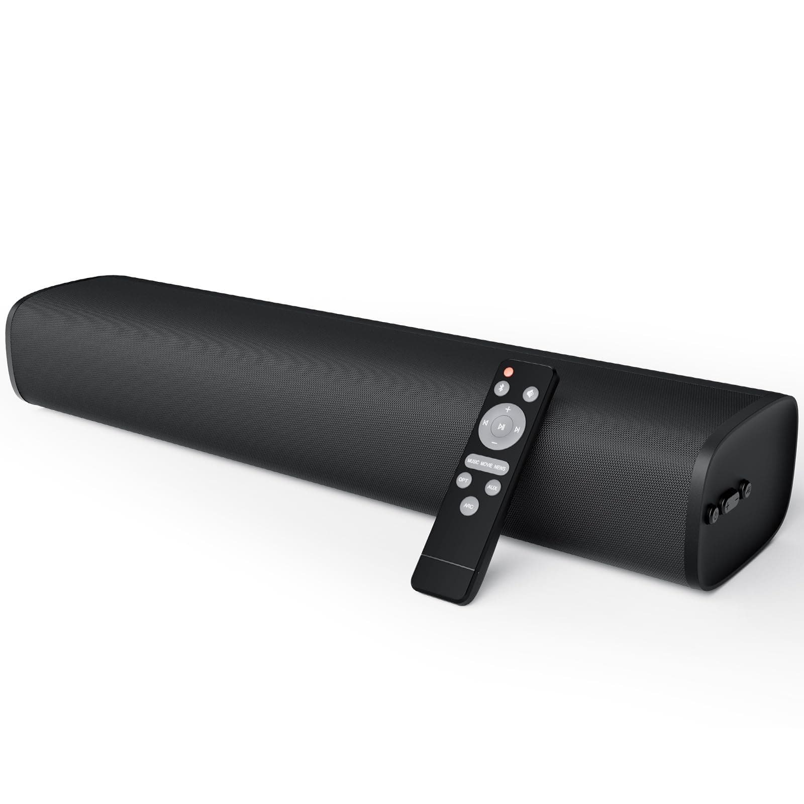 Soundbar for TV, 56 W Speakers with Bluetooth 5.3/ARC/Optical/AUX Inputs - Wall Mountable Home Theatre Surround Sound System Small Sound Bar for TV/PC/Gaming/Gift Schwarz Angebot bei HelloDeals