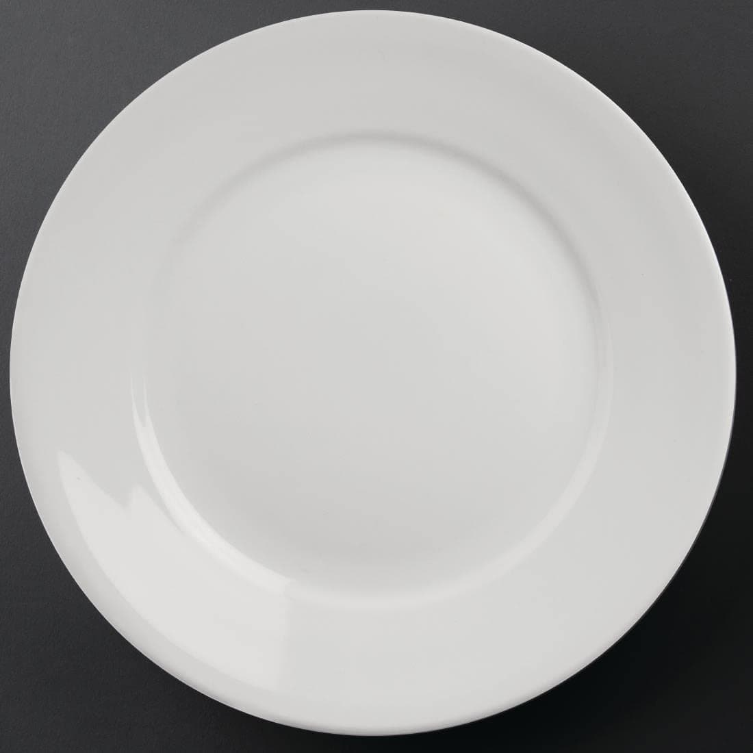 Olympia Athena Hotelware Teller mit breitem Rand - 280 mm 11" (Box 6) 280(Ø)mm/ 11" Geschirr Packung mit 6 Stück Angebot bei HelloDeals