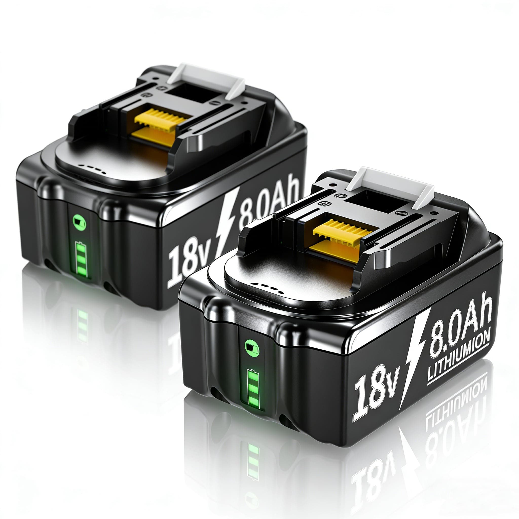 2 X 18V 8000mAh/8.0Ah BL1830 Ersatzakku für makita 18V Akku Li-ion BL1850 BL1850B BL1830 BL1860B BL1845 BL1835 BL1815 194205-3 LXT-400 BL1860 Akku with LED Werkzeugakku BLACK 8.0 Angebot bei HelloDeals
