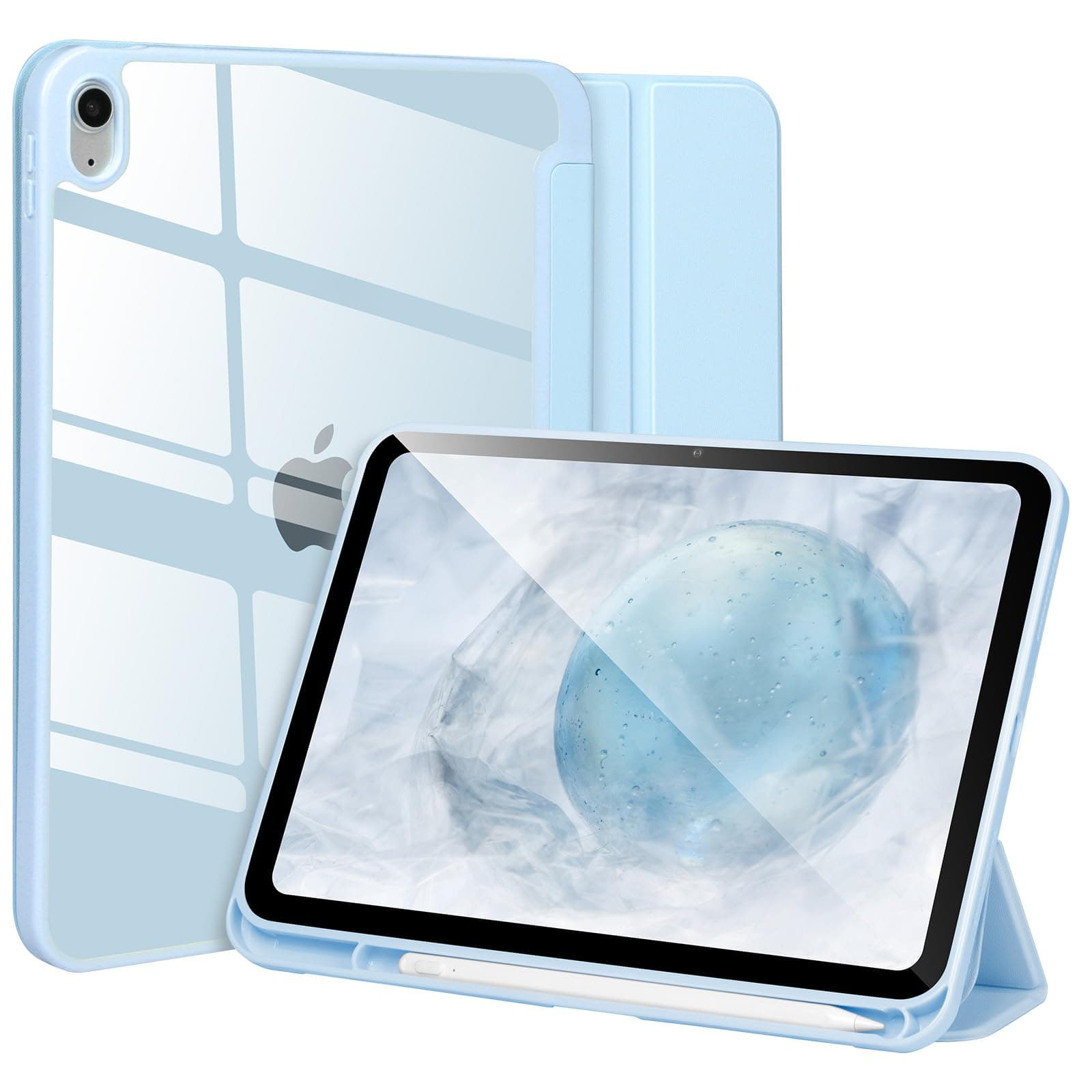 Hülle kompatibel mit iPad 11/10. Generation (2025/2022), 10,9 Zoll, stoßfeste Hartschalen-Schutzhülle mit Stifthalter, Tablet-Hülle mit automatischer Aktivierung/Deaktivierung,Blau Angebot bei HelloDeals