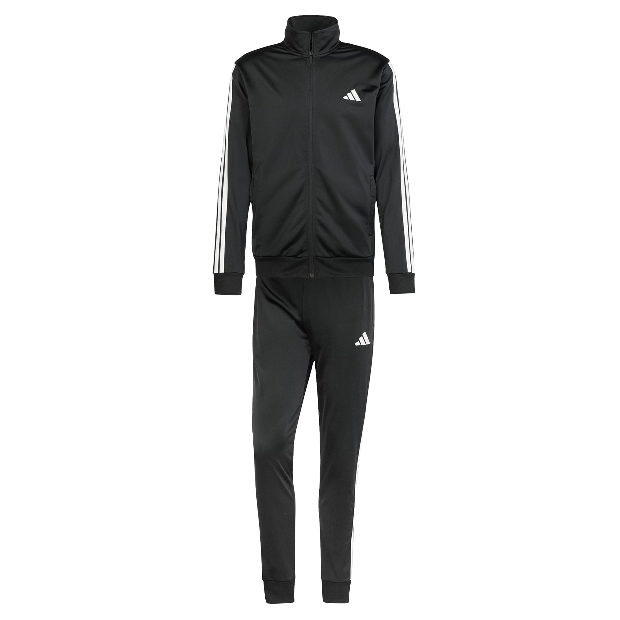 adidas Herren Sportswear Basic 3 Stripes Tricot Track Suit, Black, M Tall Angebot bei HelloDeals