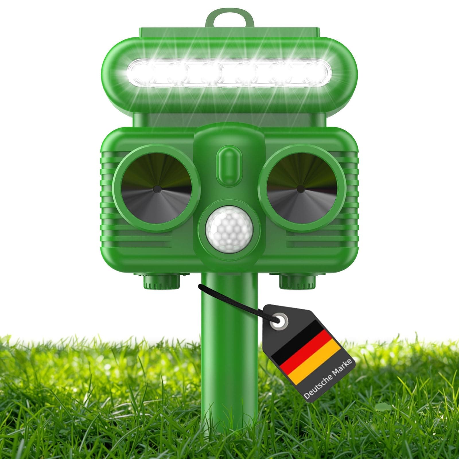 Katzenschreck, Maulwurf Vertreiber, Ultraschall Tiervertreiber, Solar Katzenabwehr für Garten, Abwehr Wasserdicht mit Bewegungsmelder, Stoppen von Katzen, Ratten, Vögel, und Andere H7020 Angebot bei HelloDeals