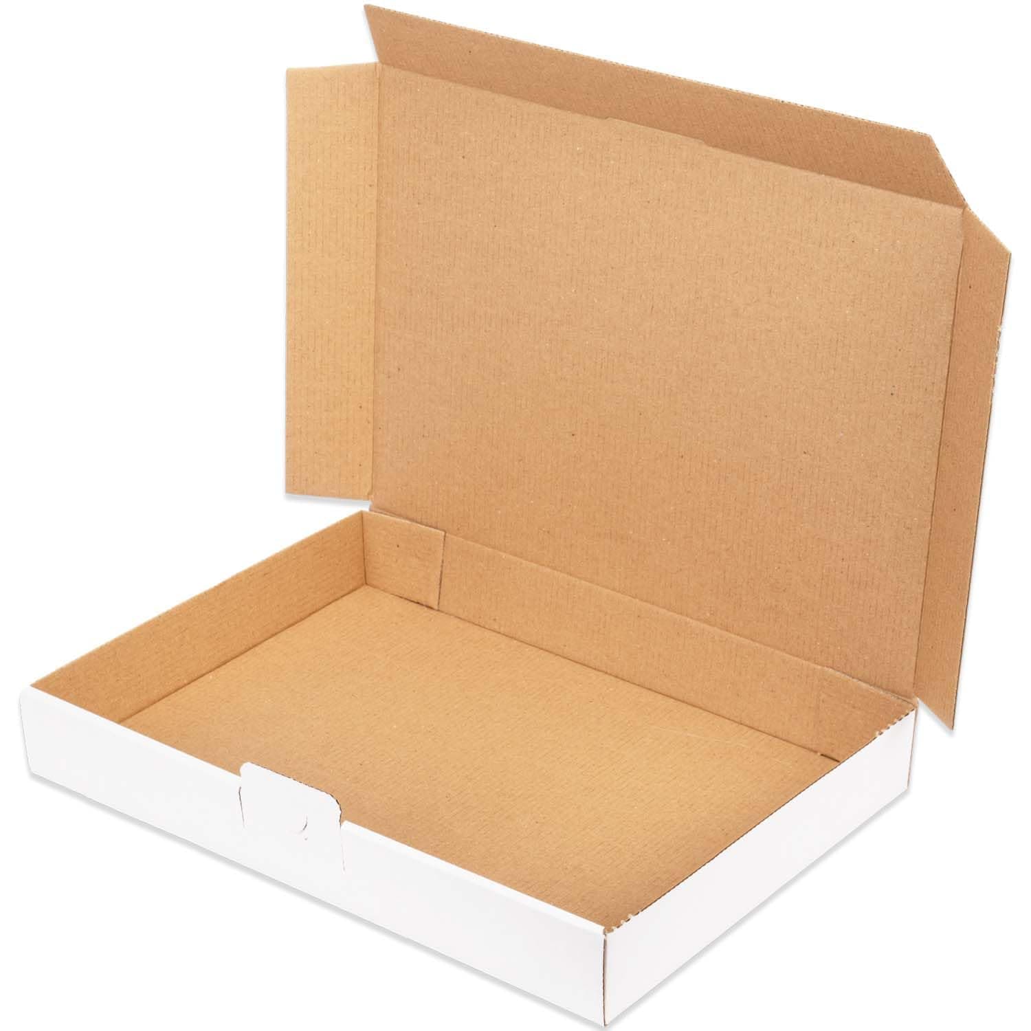 Maxibriefkartons 350 x 250 x 50 mm MB-5 weiß Maxibrief Karton Faltschachtel stabil Versandkarton für Post DHL Versand DIN A4 B4 Warensendung Büchersendung Versandschachtel (50 Stück) Angebot bei HelloDeals