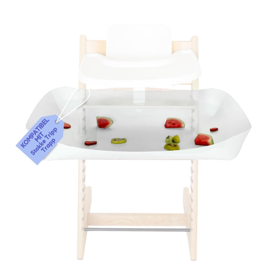 CATCHY Auffangschale - Zubehör für den Stokke Tripp Trapp Hochstuhl - Food Catcher für Krümel und Kleckereien - für Baby- und Kinderhochstühle (Hochstuhl separat erhältlich) Weiß Für Stokke Tripp Trapp Angebot bei HelloDeals