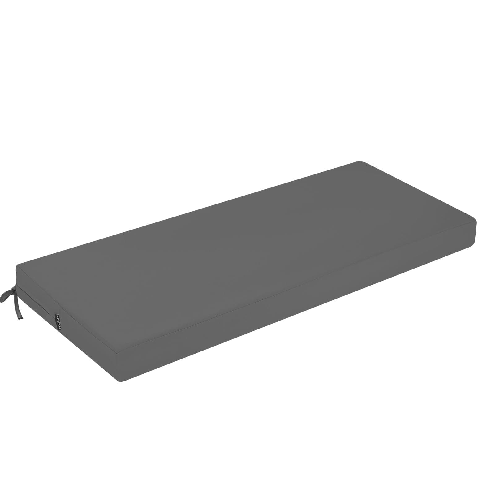 Bankauflage Outdoor, Bequeme Schaumstoff Bankkissen Sitzauflage, Wasserdicht Sitzkissen, Hollywoodschaukel Auflagen mit Bändern, Verdicktes Polster für Gartenmöbel 150x50 cm, Grau Grau 150 x 50 x 8 cm Angebot bei HelloDeals