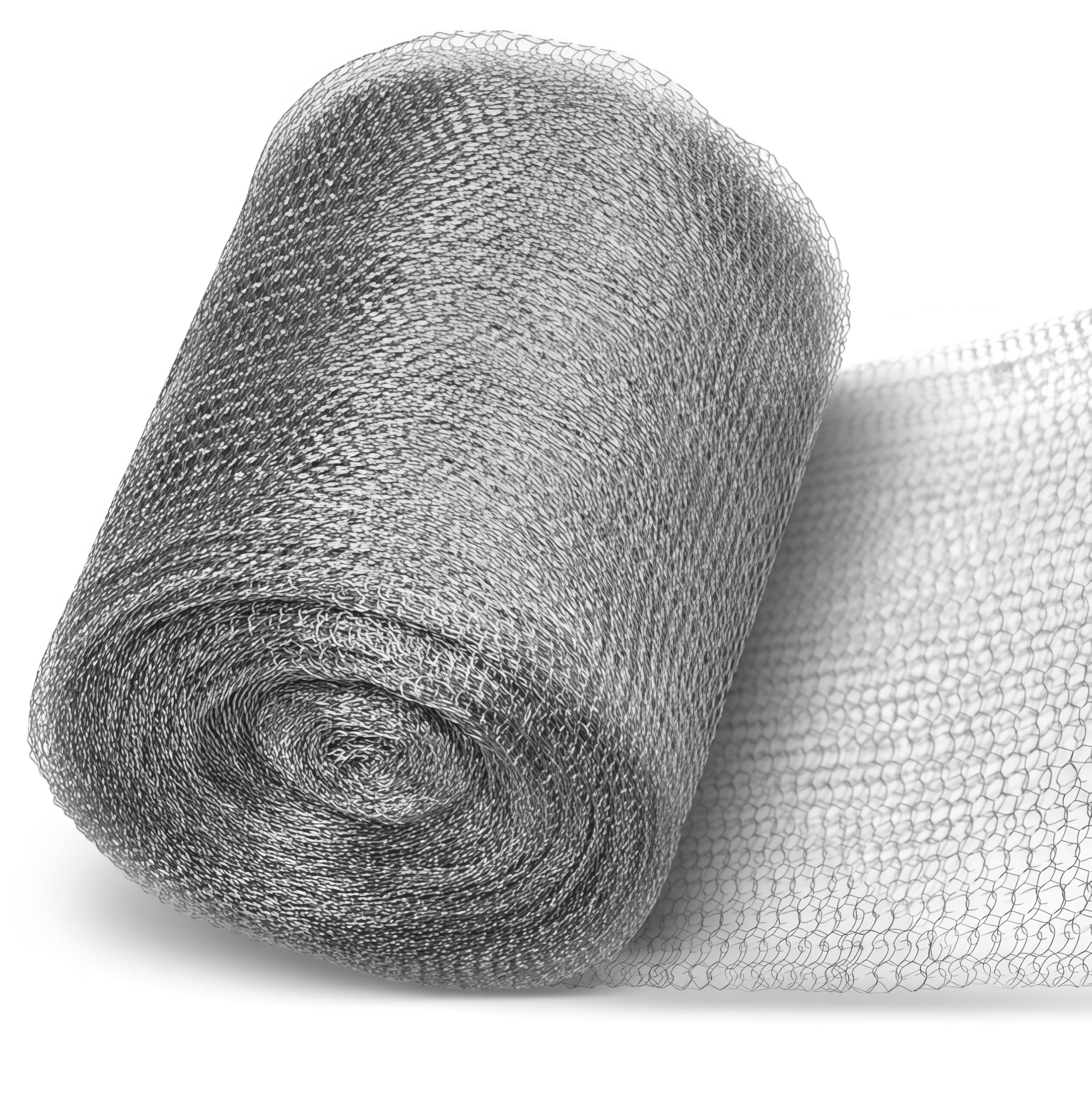 Drahtgeflecht Drahtgitter Edelstahl Edelstahlzaun Rostfreies Stahlnetz Antimaterie-Netz Drahtgeflecht Stuff Hole Mesh Feindrahtgitter Nagetier Insekt Vogelbekämpfung Mesh für Garten Haus 12.7cm x 6m Angebot bei HelloDeals