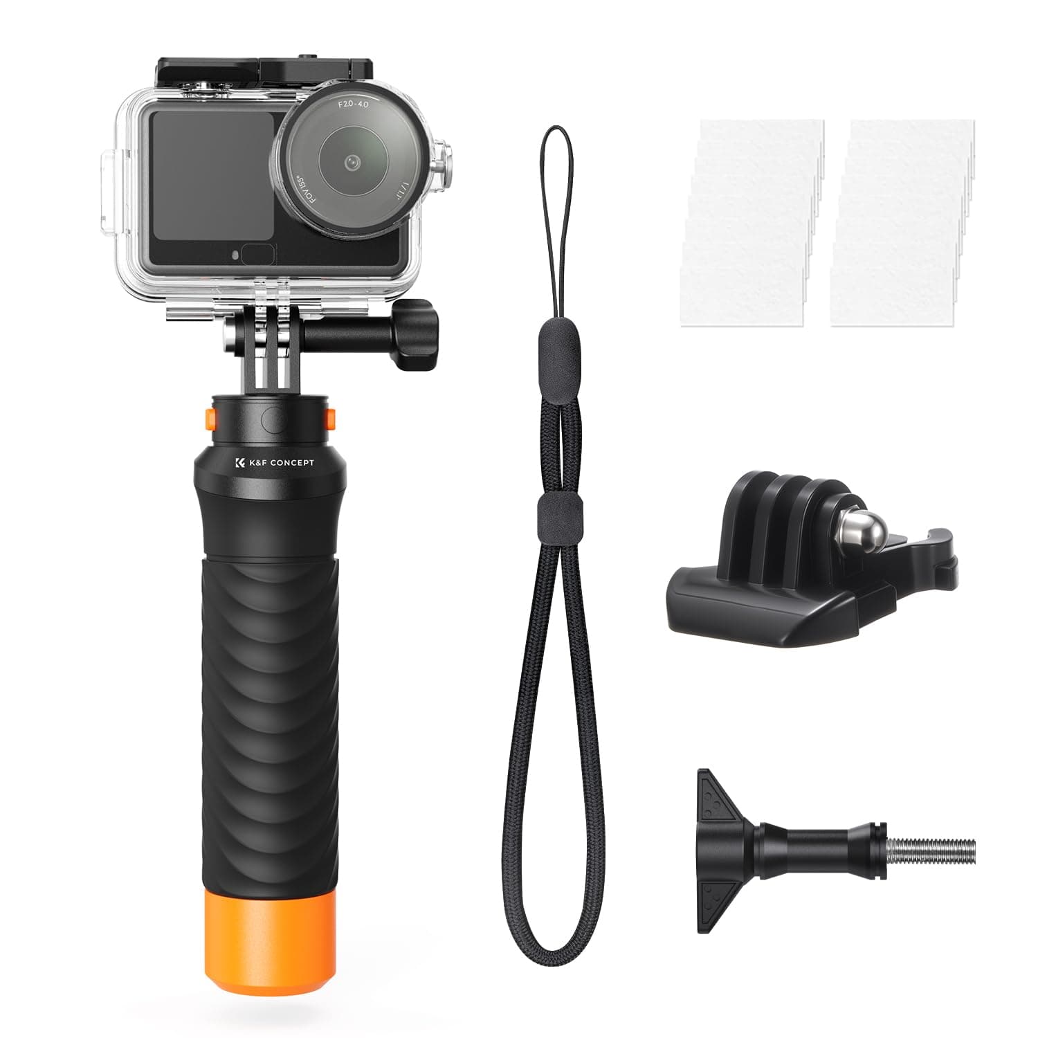 K&F CONCEPT 60 M/196 FT Wasserdichtes Gehäuse mit Schwimmendem Griff für DJI Osmo Action 6, Unterwassergehäuse mit Blitzschuhhalterung, Antibeschlagfolie Wasserresistente Tauchen Schutzhülle Action 6 Wasserdichtes Gehäuse+Schwimmgriff Angebot bei HelloDeals