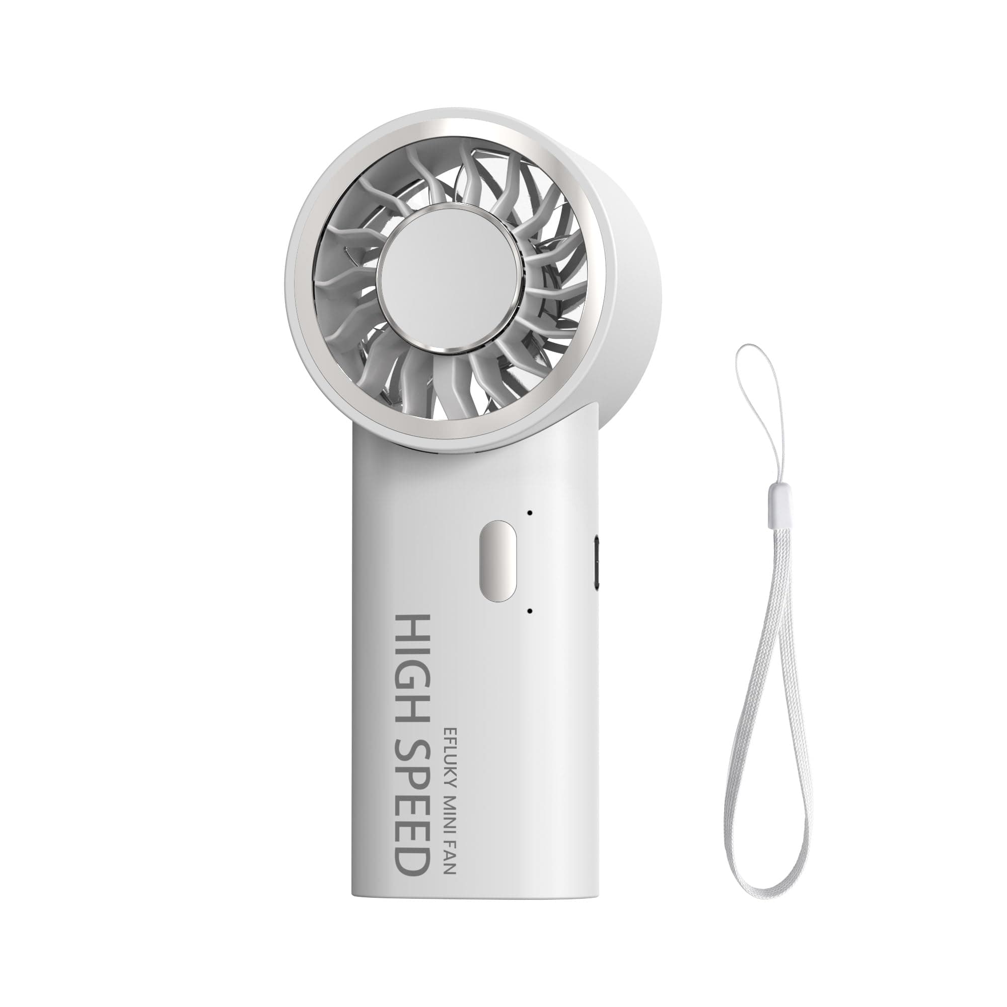 efluky Handventilator, Mini Hochgeschwindigkeits-Ventilator, USB wiederaufladbar mit 5 Geschwindigkeitsstufen, Tragbarer Handventilator & Tischventilator für Zuhause, Büro, Schlafzimmer, Outdoor Weiß Mini 1 Angebot bei HelloDeals