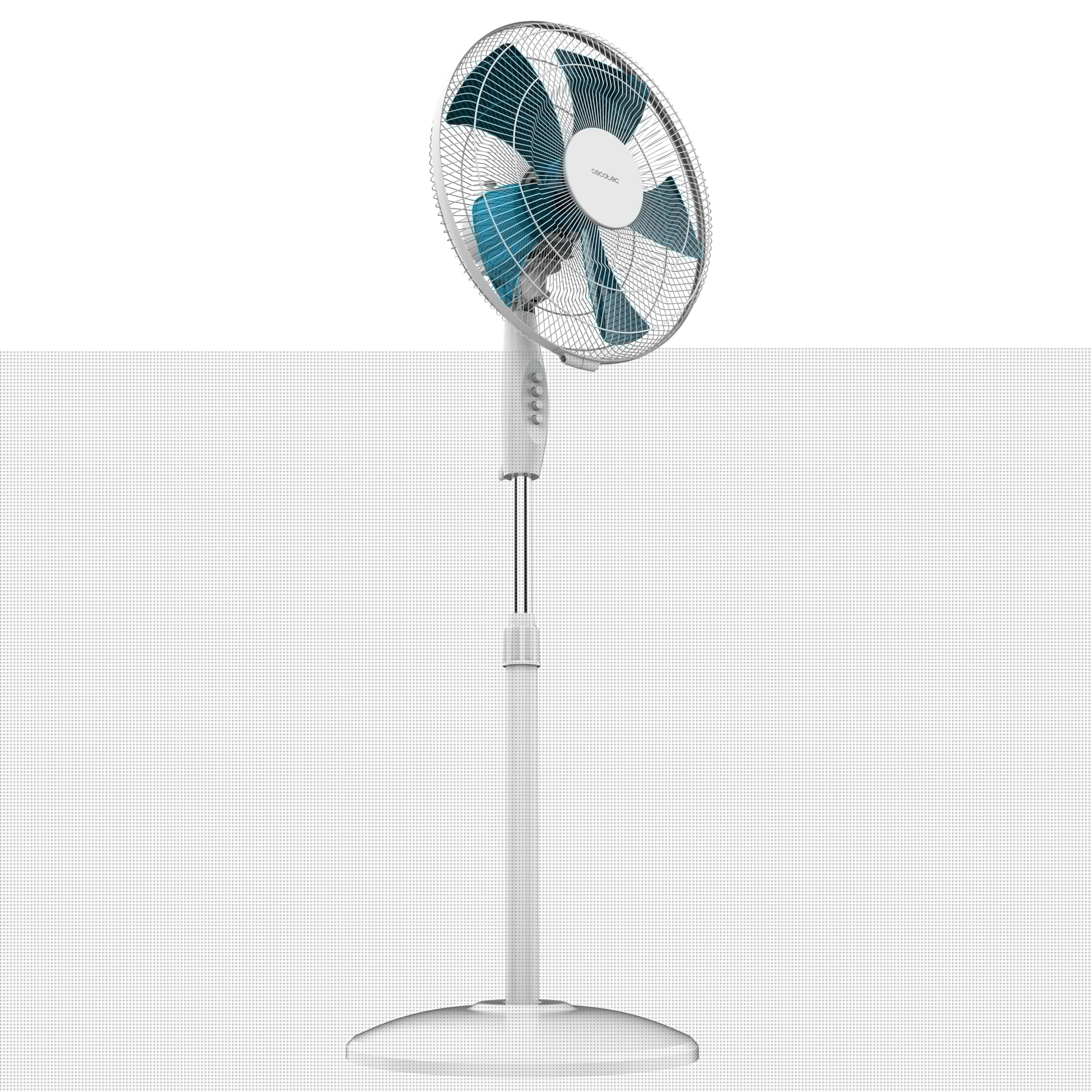 Cecotec Standventilator EnergySilence 515 WindLite Pro Black. 56 W Leistung, 40 cm Durchmesser, 5 Aerodynamische Flügel, 3 Geschwindigkeitsstufen, Automatische Oszillation und Teleskopstange Schwarz 56W Angebot bei HelloDeals