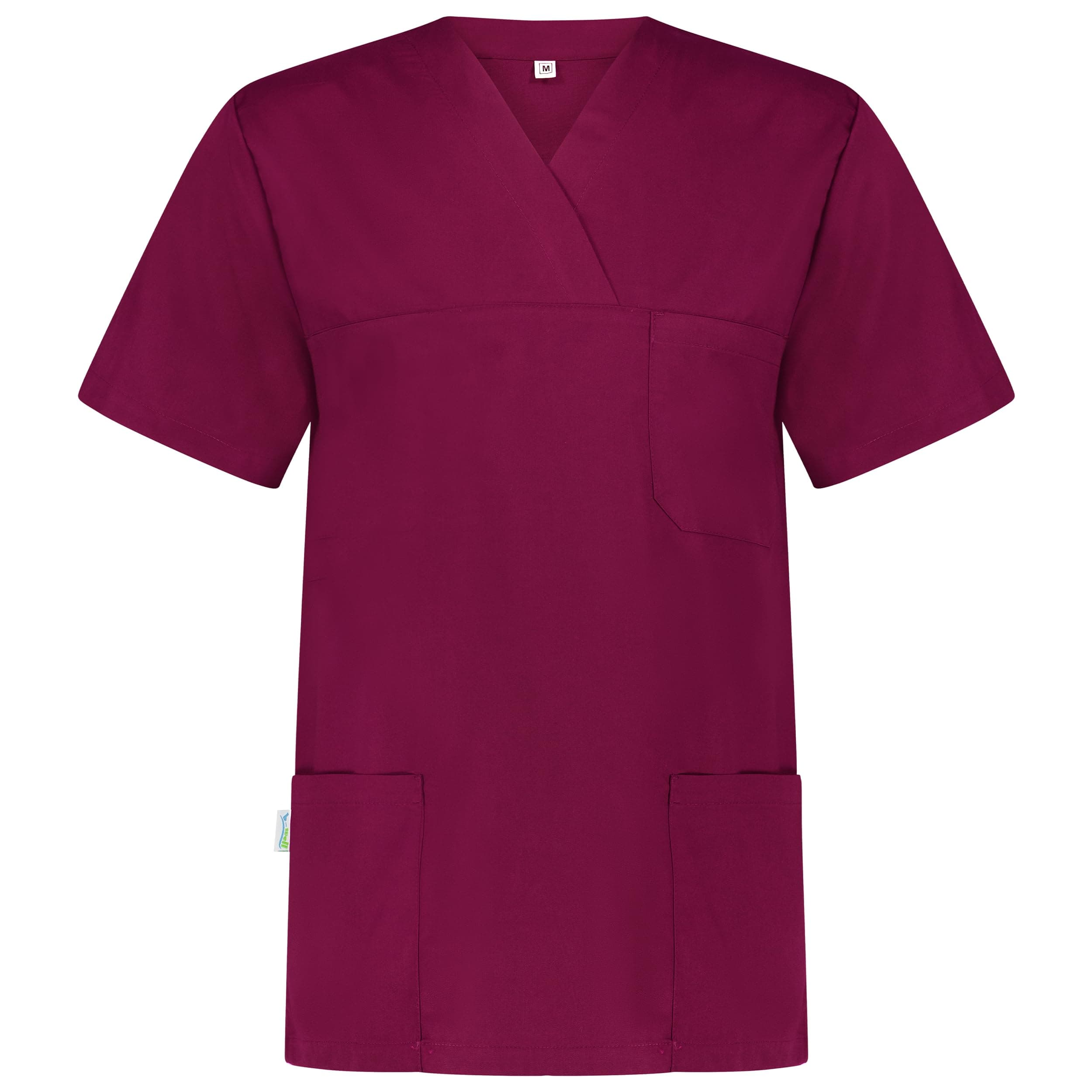 B-well Angel Unisex Kasack Kurzarm V-Ausschnitt Kasack Damen Pflege Kasack Herren Pflege Kasack Schlupfkasack Bordeaux L Angebot bei HelloDeals
