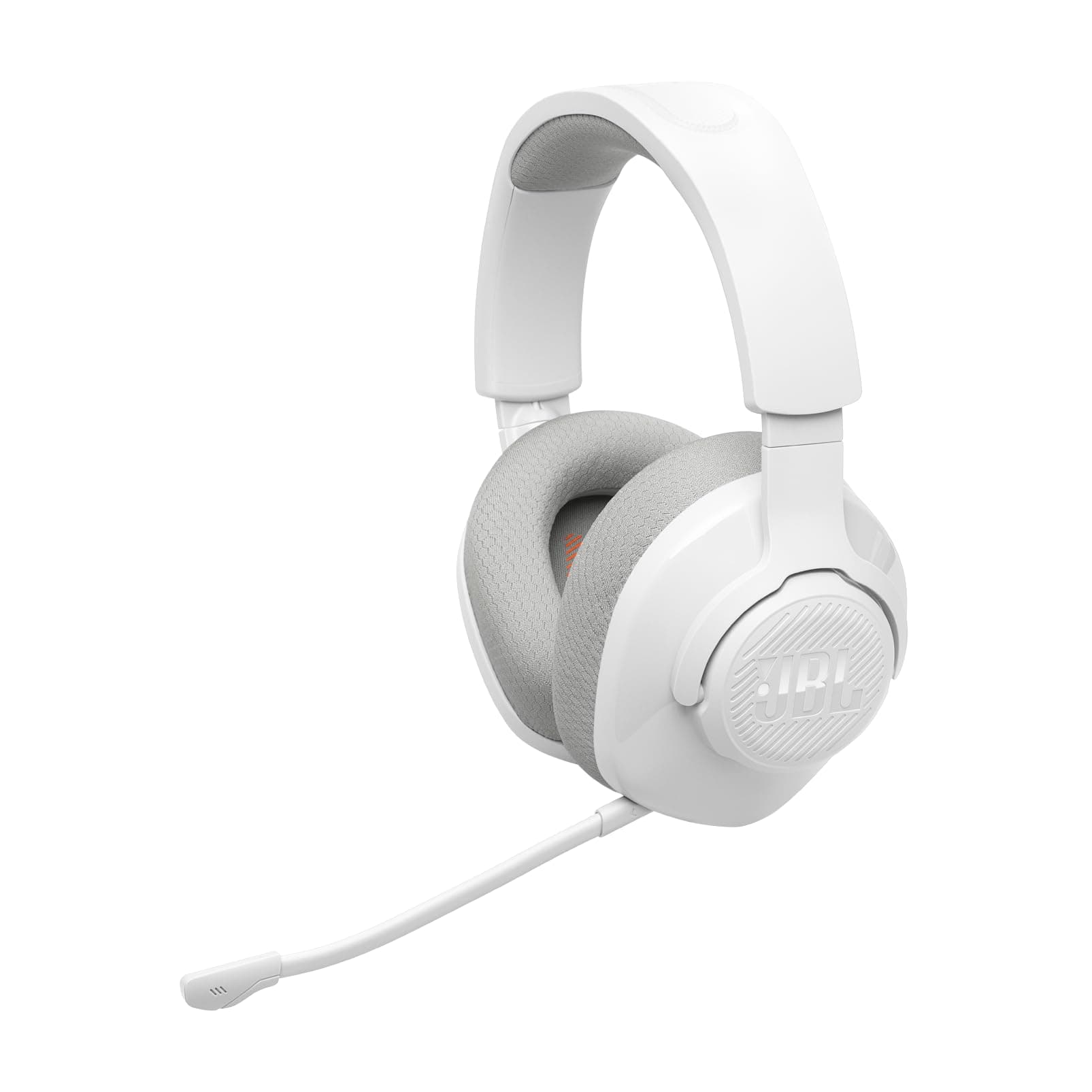 JBL Quantum 360 Kabellose Over-Ear Gaming-Kopfhörer mit 2,4 GHz/Bluetooth Dual Wireless-Verbindung, 22-Stunden-Akku, Multi-Plattform-Kompatibilität, abnehmbarem Mikrofon mit Stummschaltung, Weiß Angebot bei HelloDeals