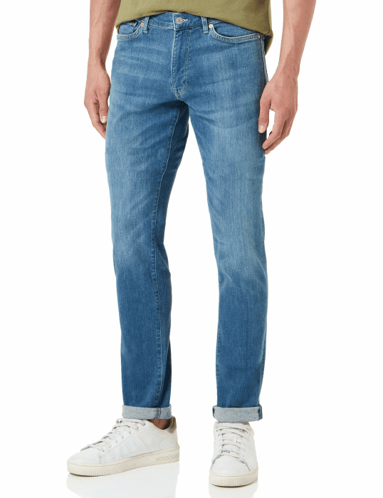 GANT Men's Extra Slim Active Recover Jeans 29W / 32L Mid Blue Broken in Angebot bei HelloDeals