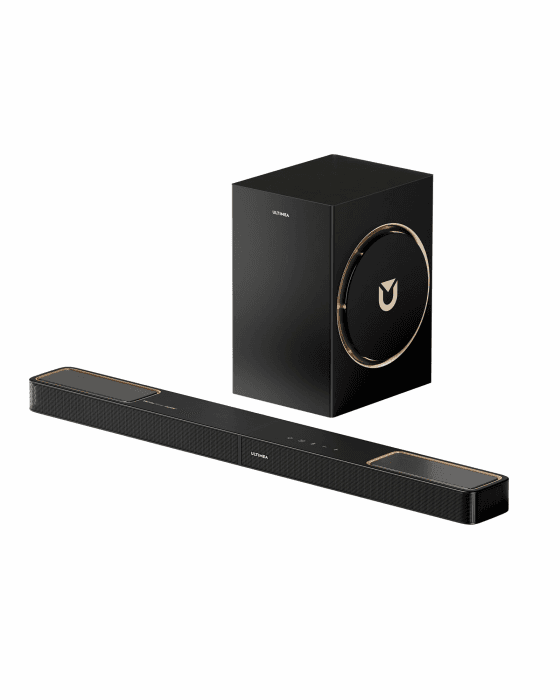 ULTIMEA 3.1.2 Soundbar für TV Geräte mit Dolby Atmos, 6,5" Subwoofer, App-Steuerung, VoiceMX & BassMX, 360W Surround System, Up-Firing Lautsprecher für Echten 3D-Klang, Bluetooth 5.4, Skywave F30 Boom Angebot bei HelloDeals