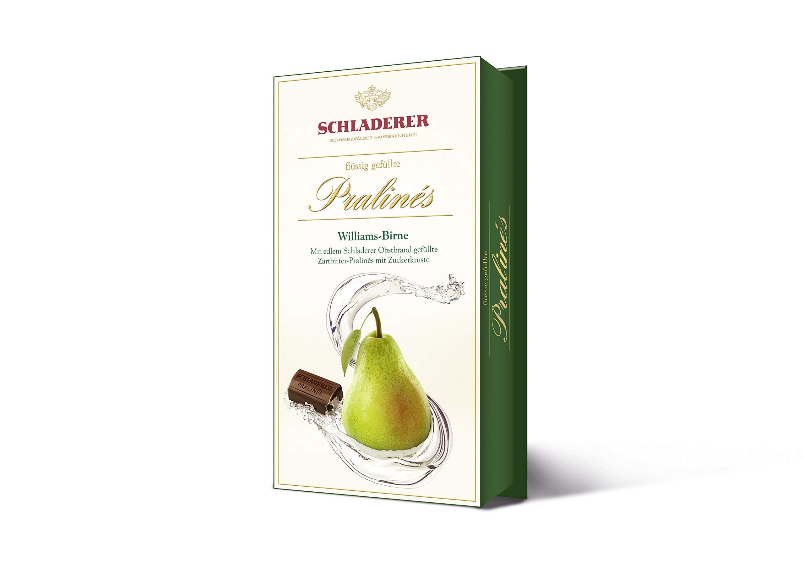 RCP Schladerer Pralinés Williams Birne – 2 x 127 g – Alkoholhaltige Pralinen aus Zartbitter-Schokolade mit Zuckerkruste und flüssiger Füllung Angebot bei HelloDeals