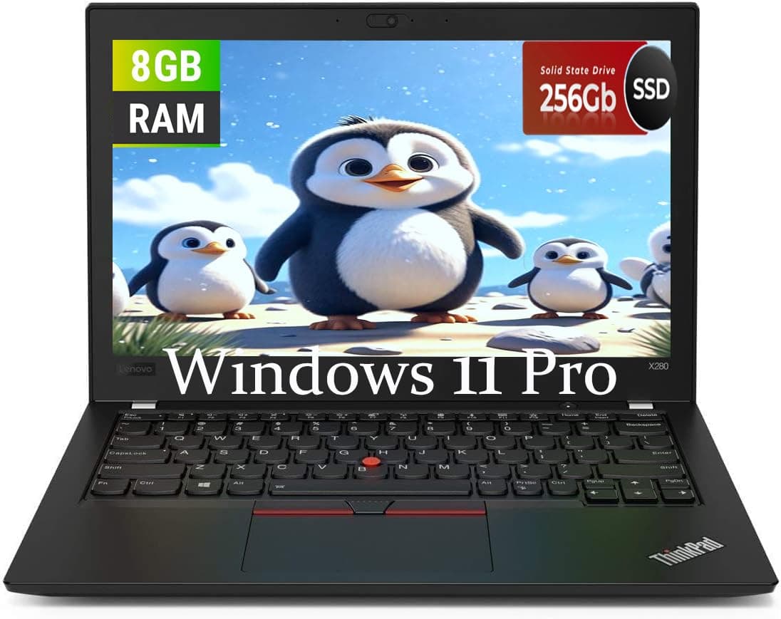 Lenovo Thinkpad X280 Business Laptop, 12,5 Zoll FHD (1920 x 1080), Intel Core i5-8350U 1,7 GHz, 8 GB RAM, 256 GB SSD, Webcam, Windows 11 Pro (Generalüberholt) Angebot bei HelloDeals